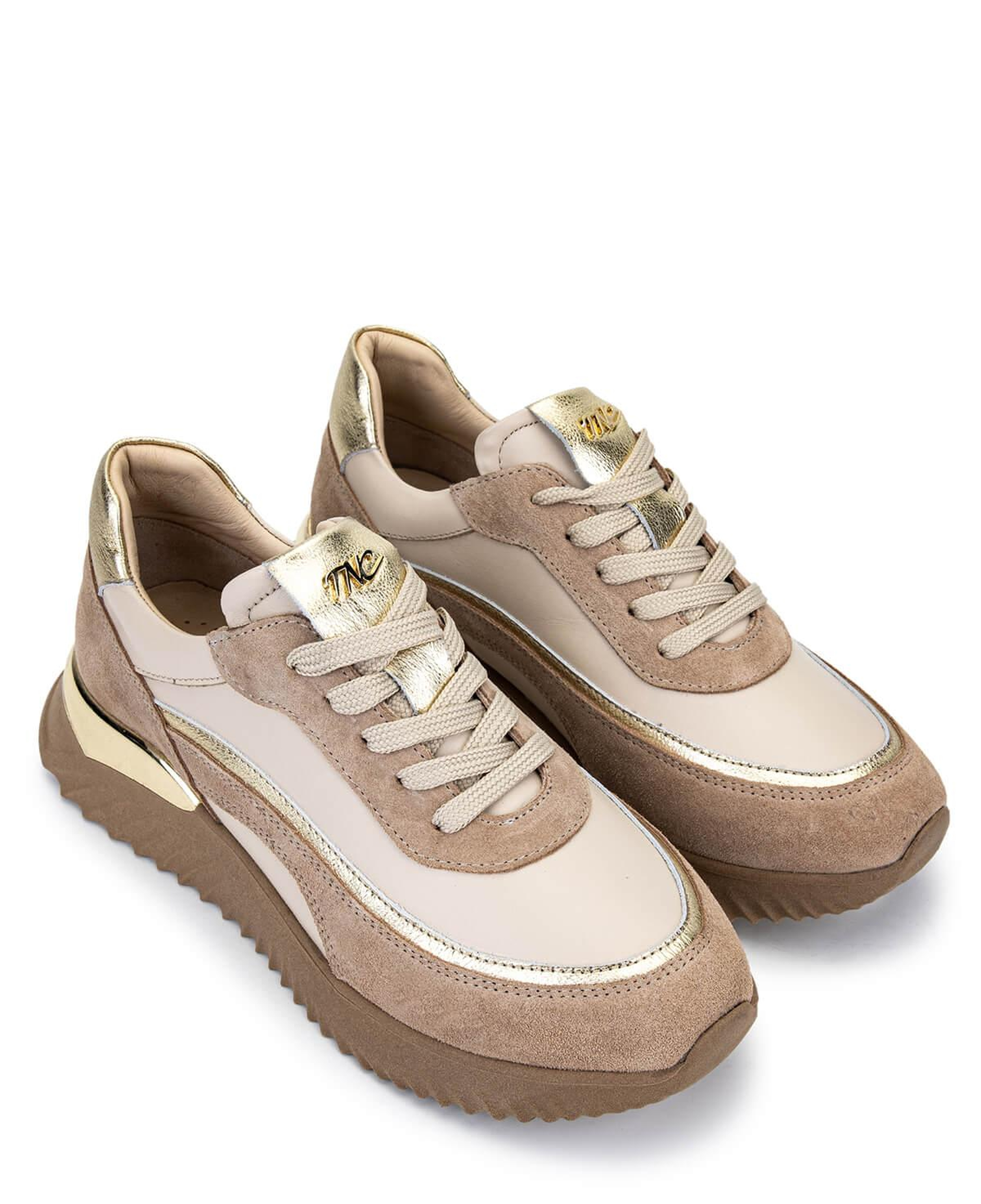 Tamer Tanca Kadın Hakiki Deri Bej Sneakers & Spor Ayakkabı