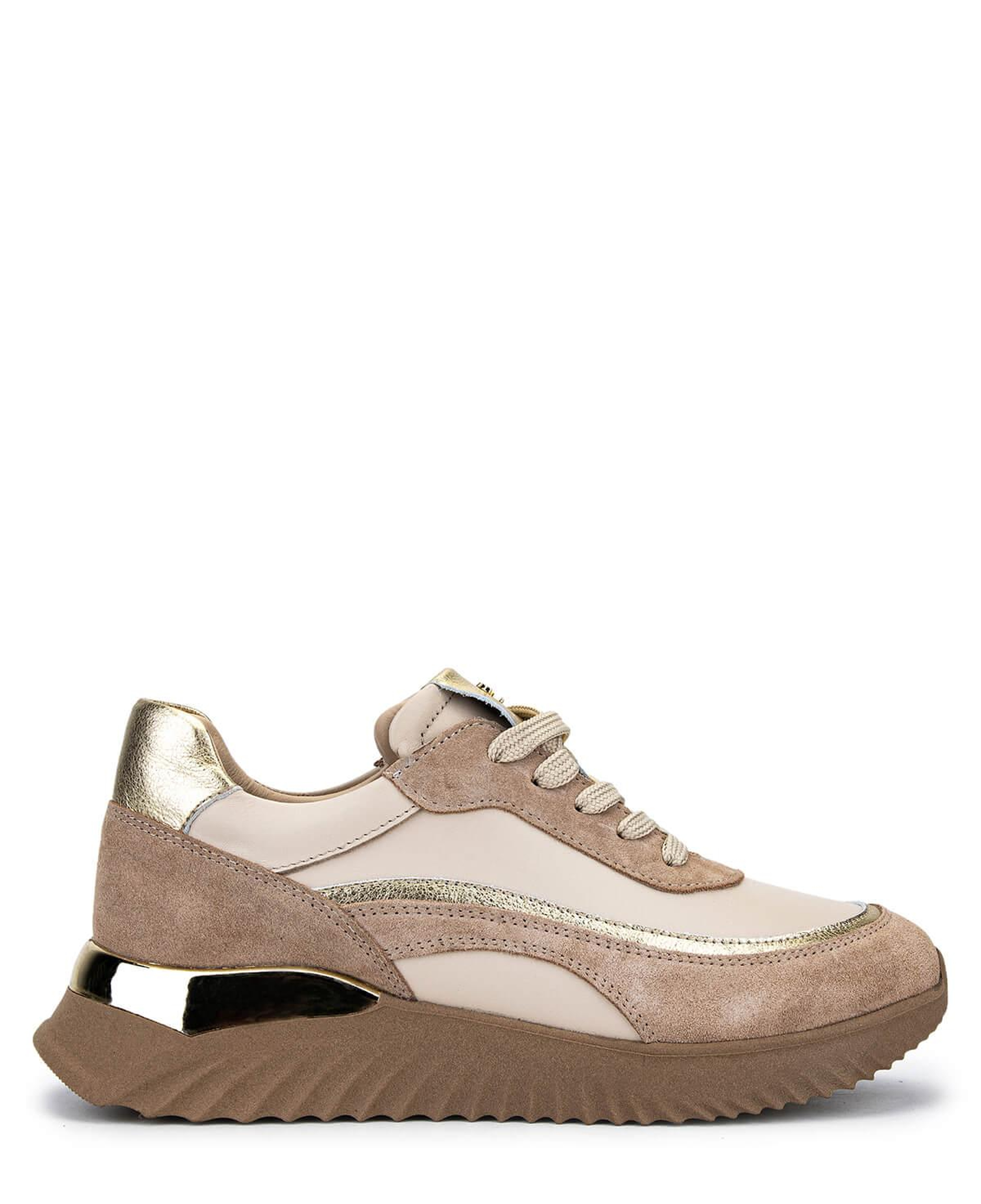 Tamer Tanca Kadın Hakiki Deri Bej Sneakers & Spor Ayakkabı