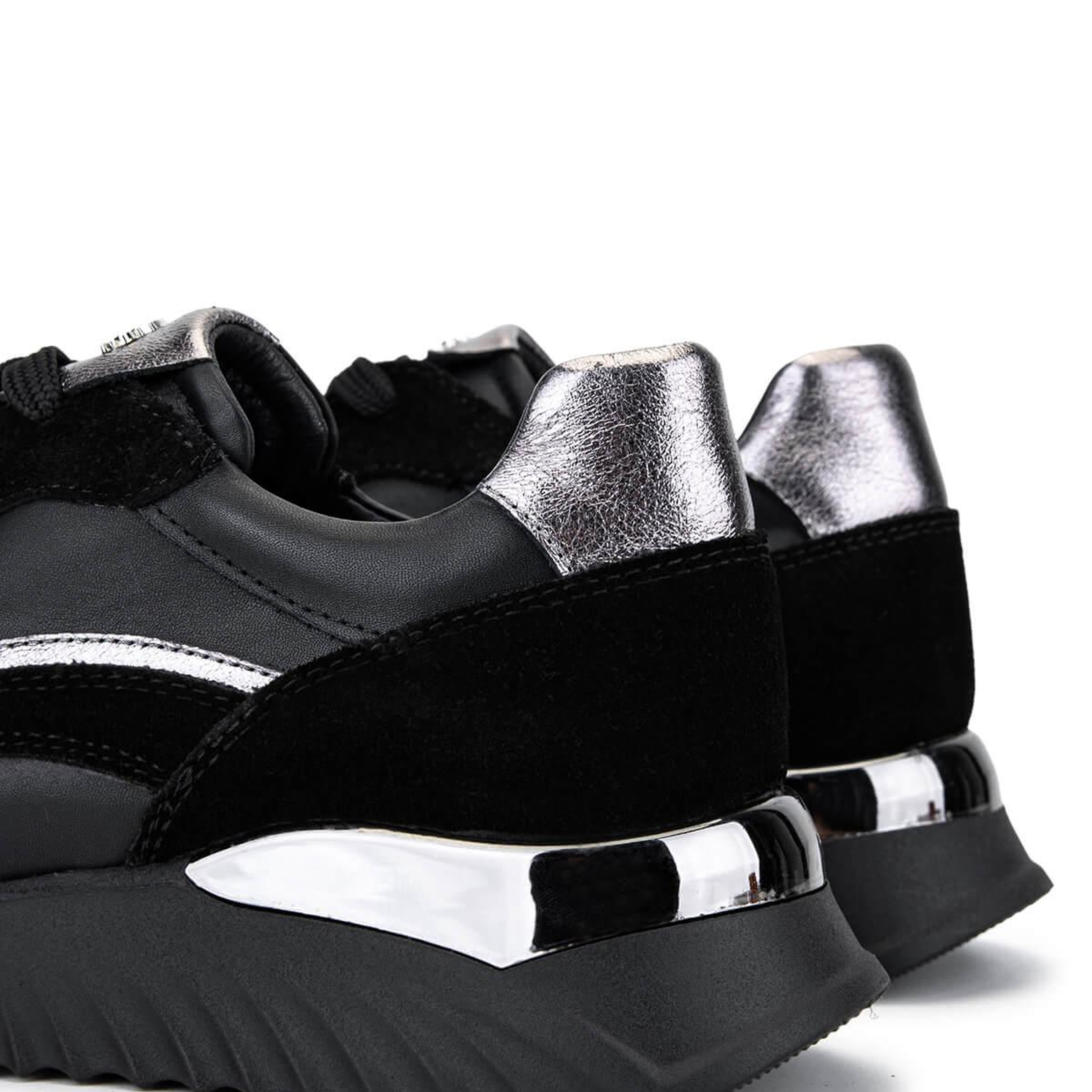 Tamer Tanca Kadın Hakiki Deri Siyah Sneakers & Spor Ayakkabı