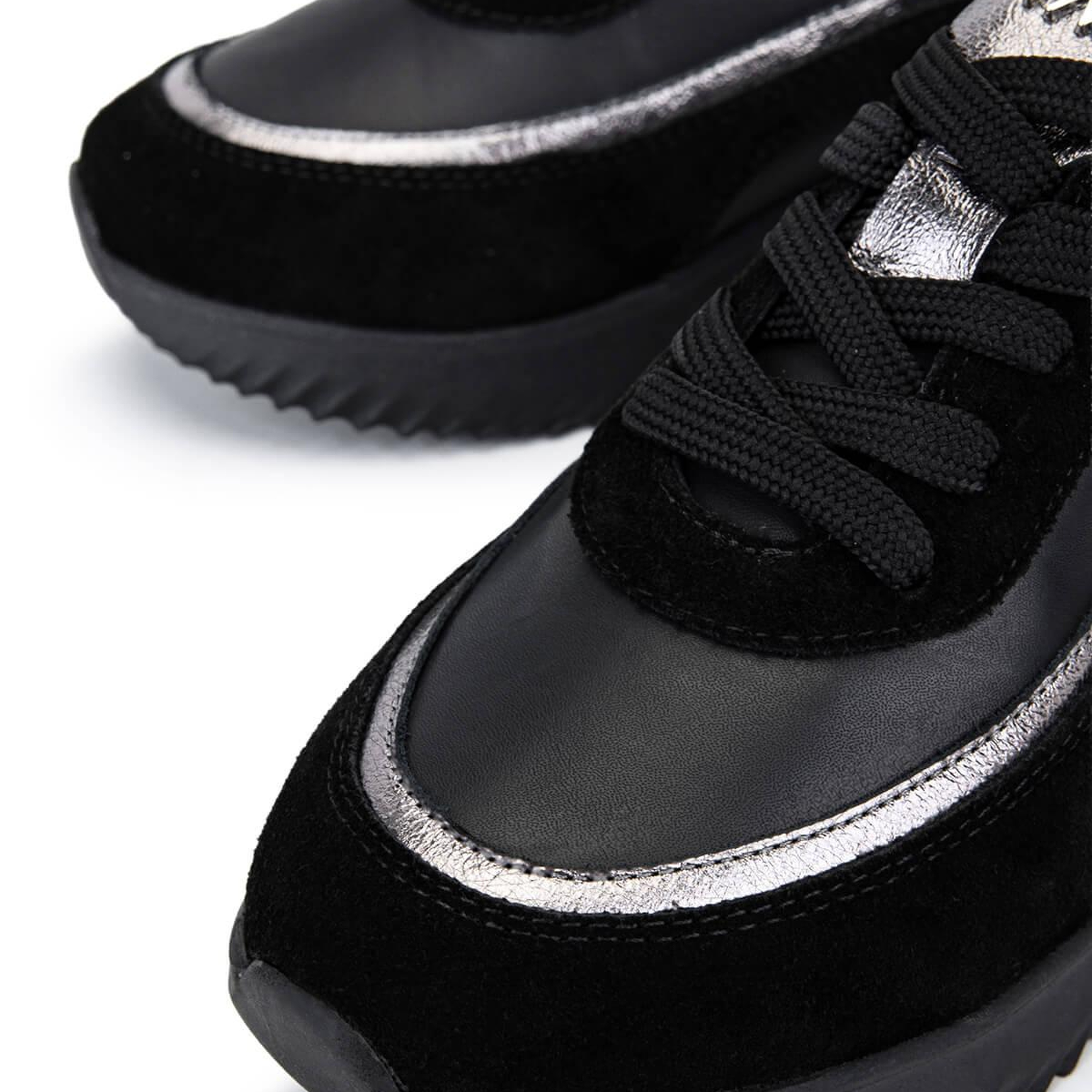 Tamer Tanca Kadın Hakiki Deri Siyah Sneakers & Spor Ayakkabı