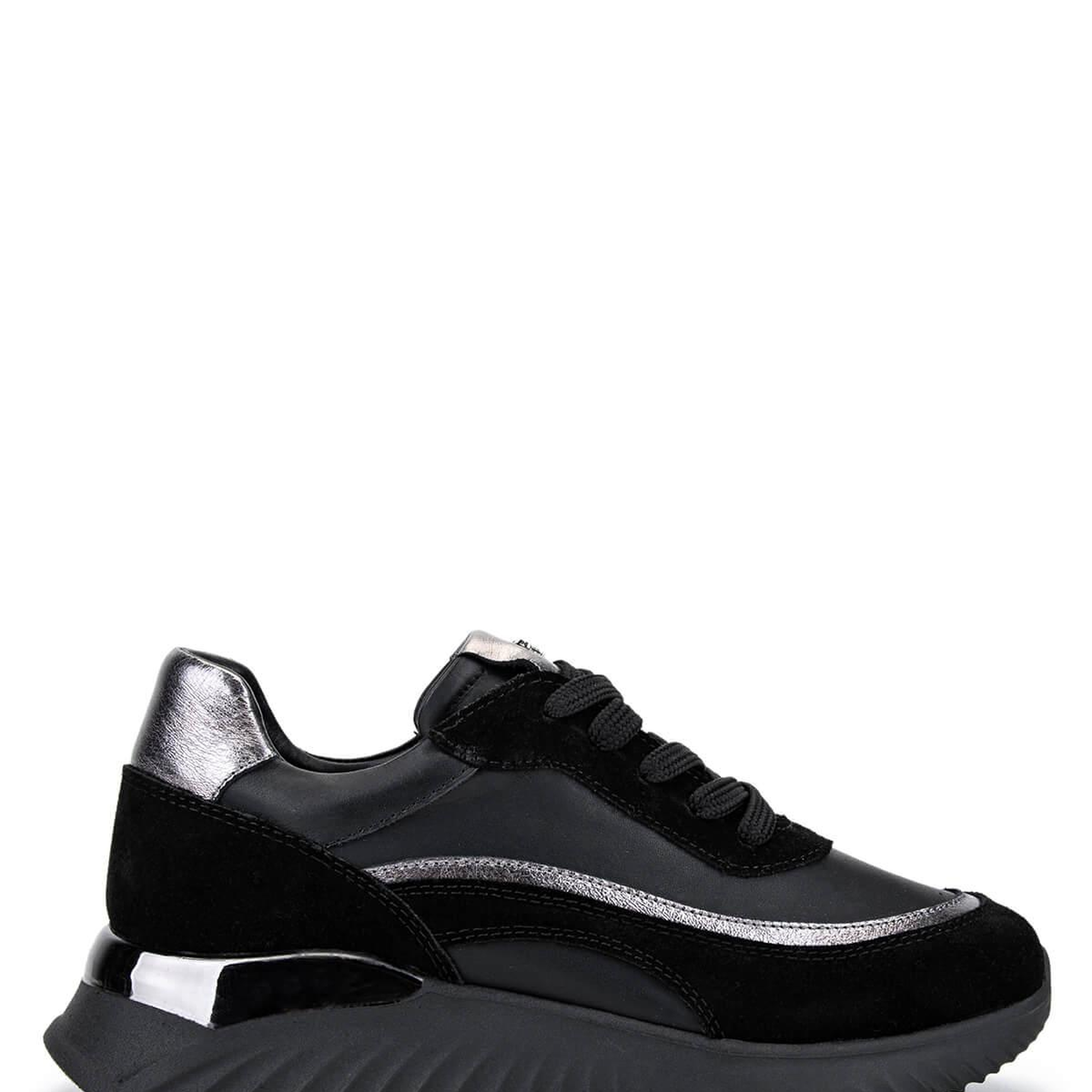 Tamer Tanca Kadın Hakiki Deri Siyah Sneakers & Spor Ayakkabı