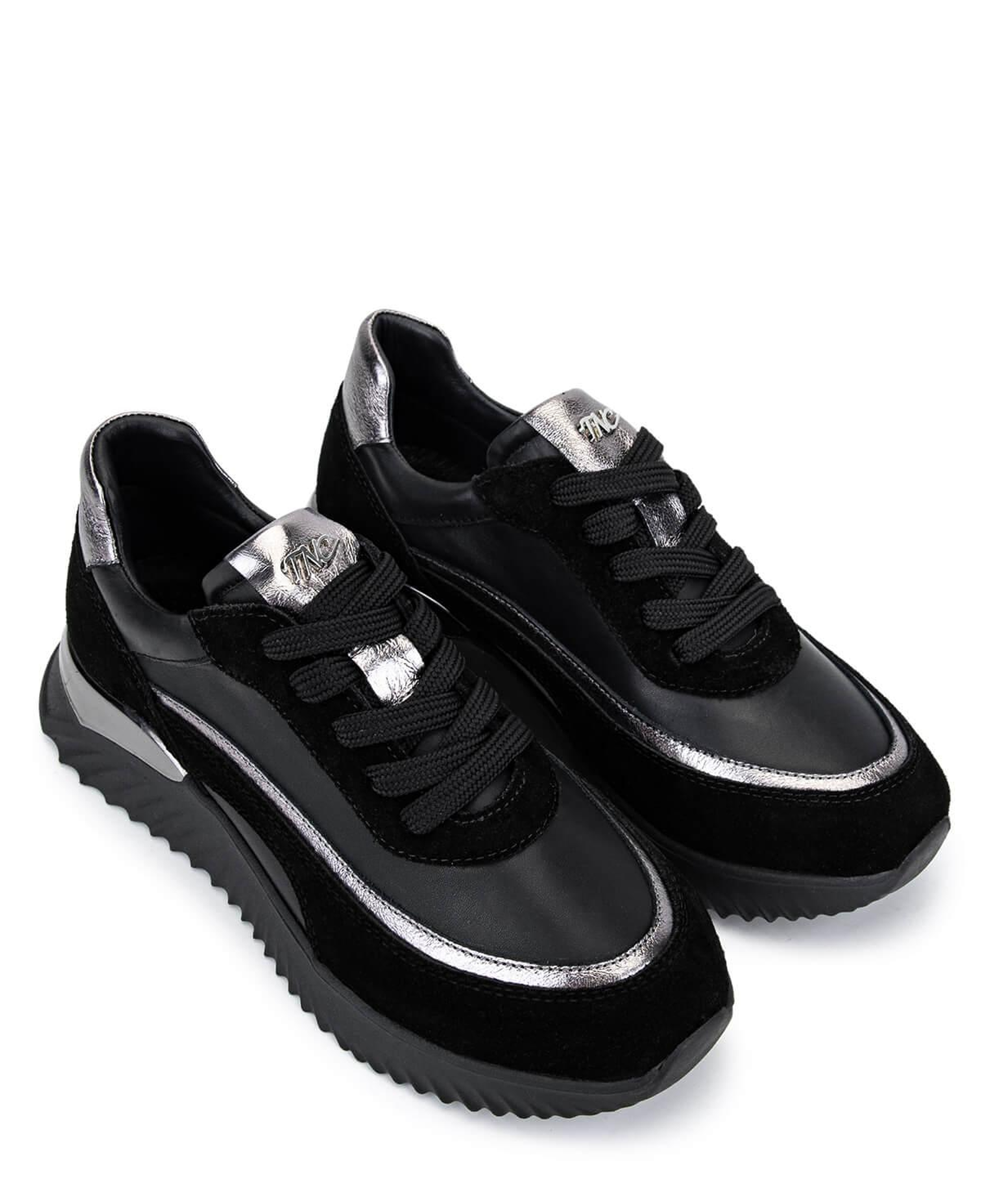 Tamer Tanca Kadın Hakiki Deri Siyah Sneakers & Spor Ayakkabı