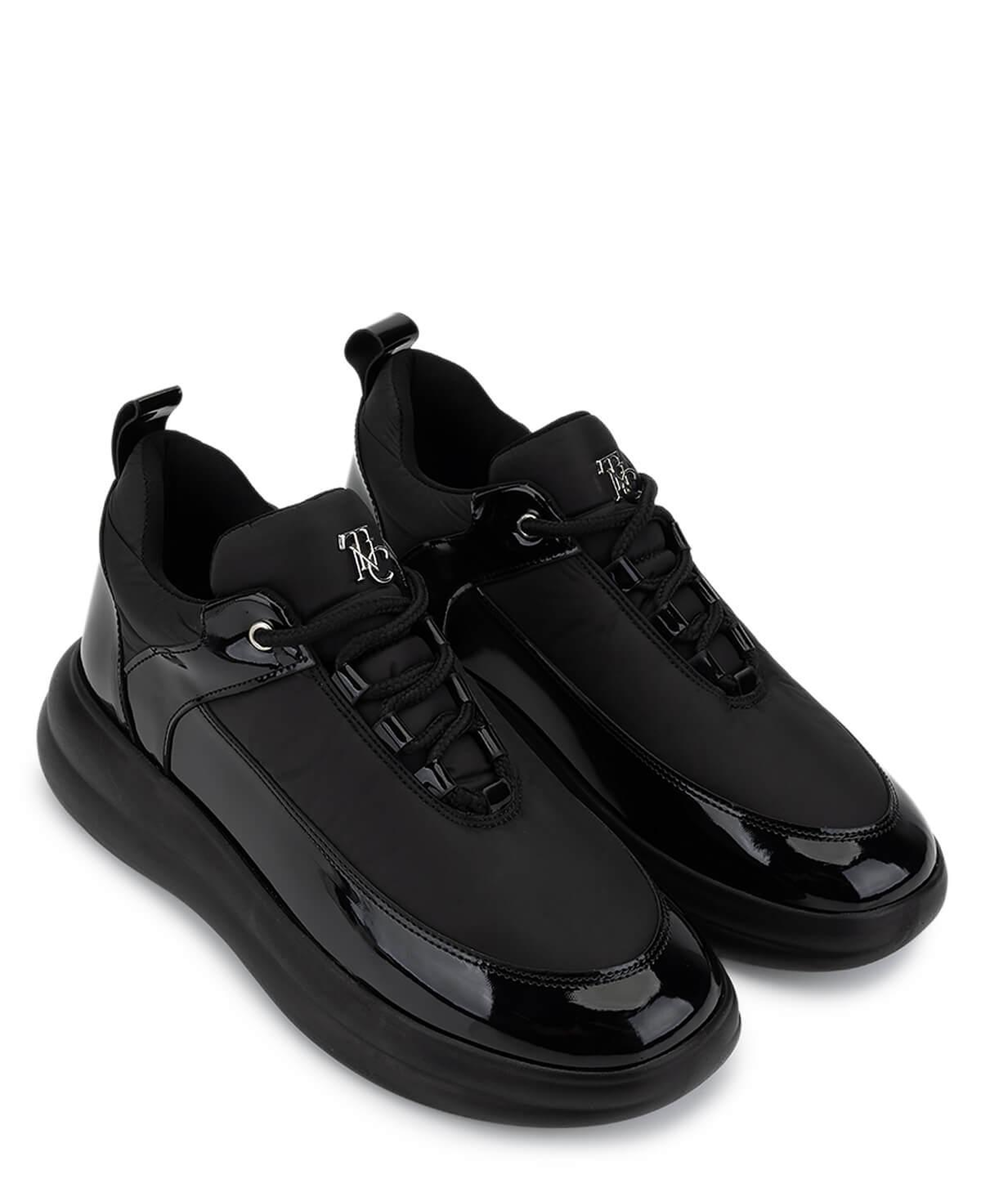 Tamer Tanca Kadın Suni Deri/Tekstil Siyah Sneakers & Spor Ayakkabı