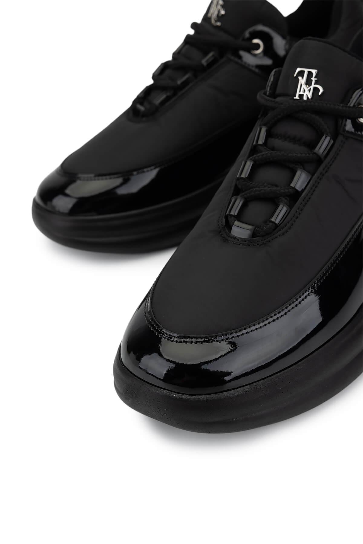 Tamer Tanca Kadın Suni Deri/Tekstil Siyah Sneakers & Spor Ayakkabı