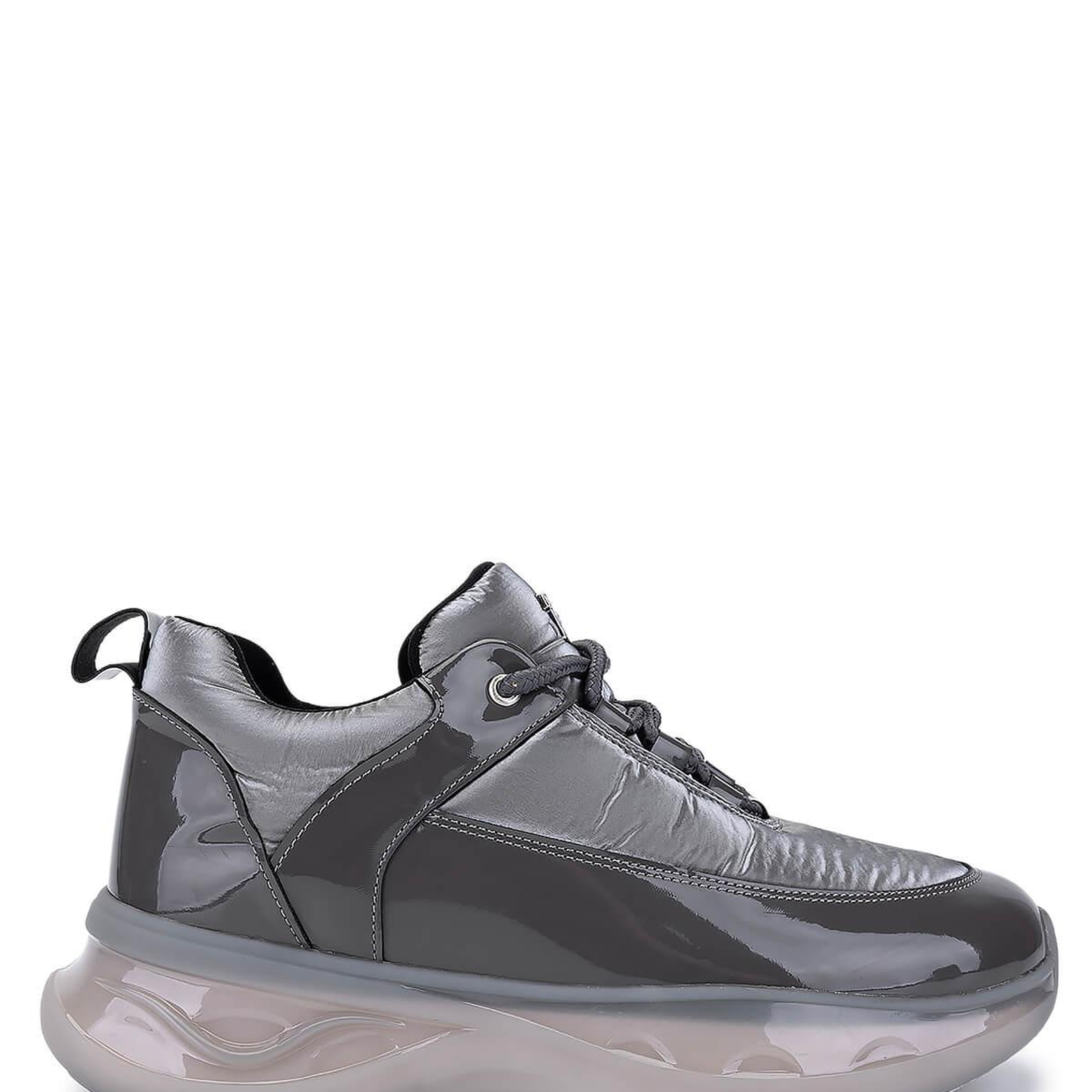 Tamer Tanca Kadın Gri Rugan Sneakers & Spor Ayakkabı