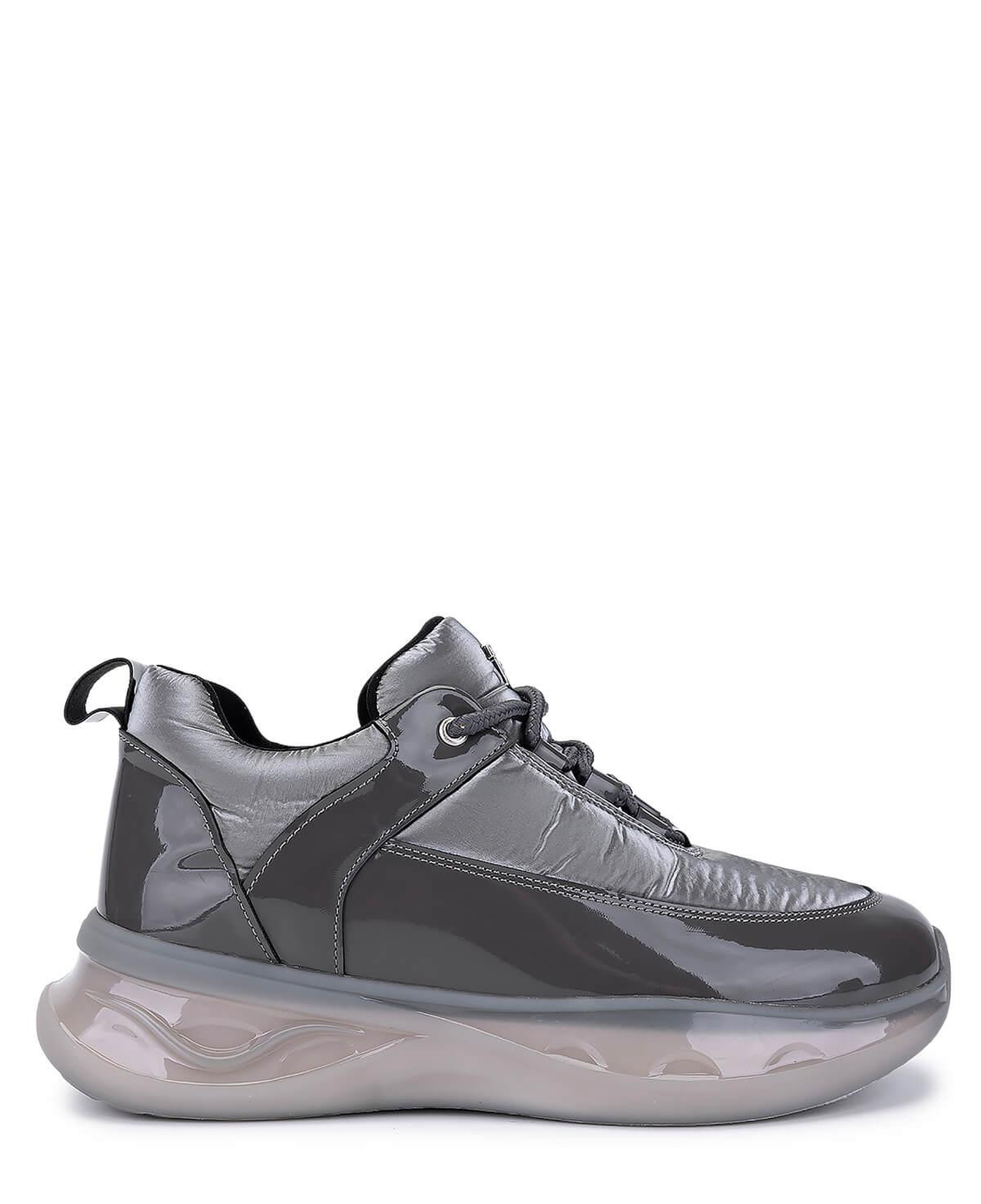 Tamer Tanca Kadın Gri Rugan Sneakers & Spor Ayakkabı