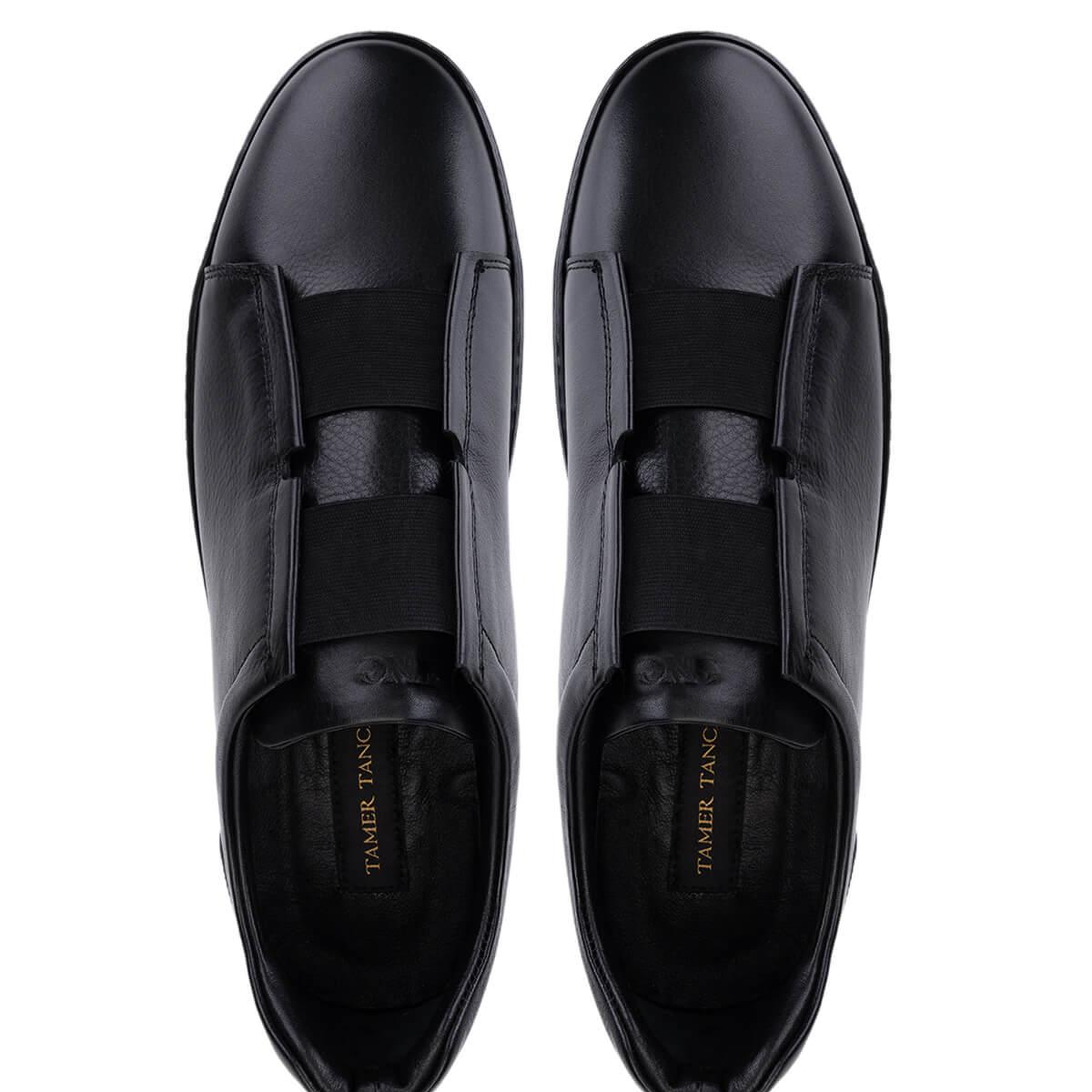 Tamer Tanca Erkek Hakiki Deri Siyah Sneakers & Spor Ayakkabı