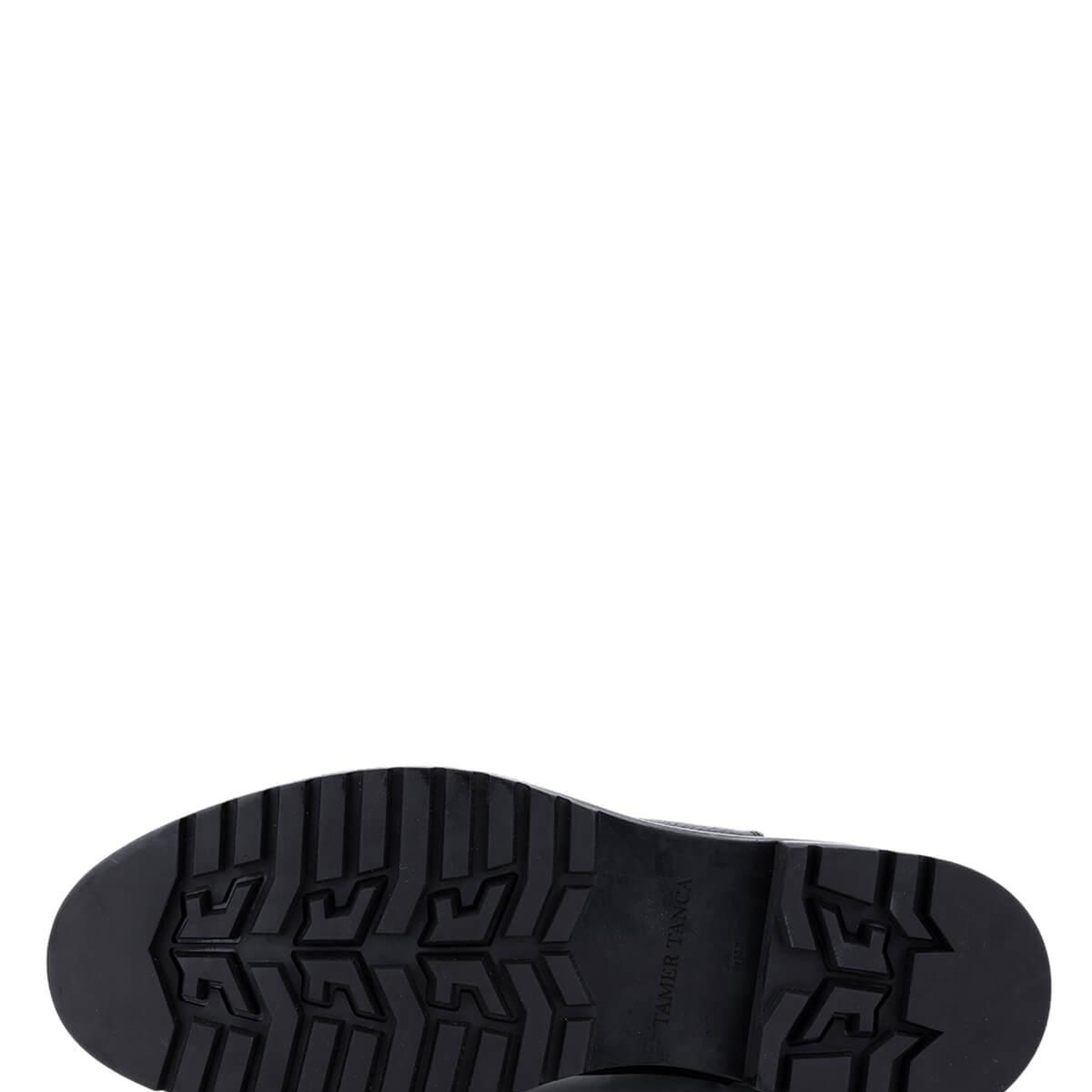 Tamer Tanca Erkek Hakiki Deri Siyah Floter Casual Bot