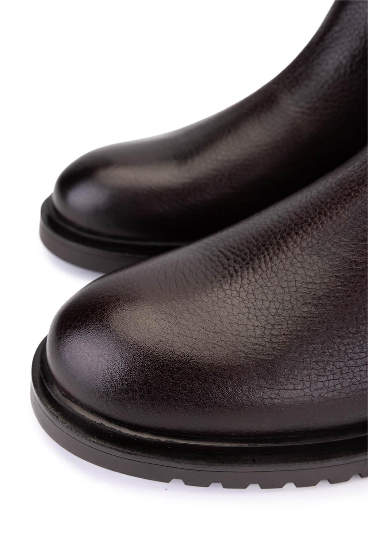 Tamer Tanca Erkek Hakiki Deri Kahverengi Casual Bot