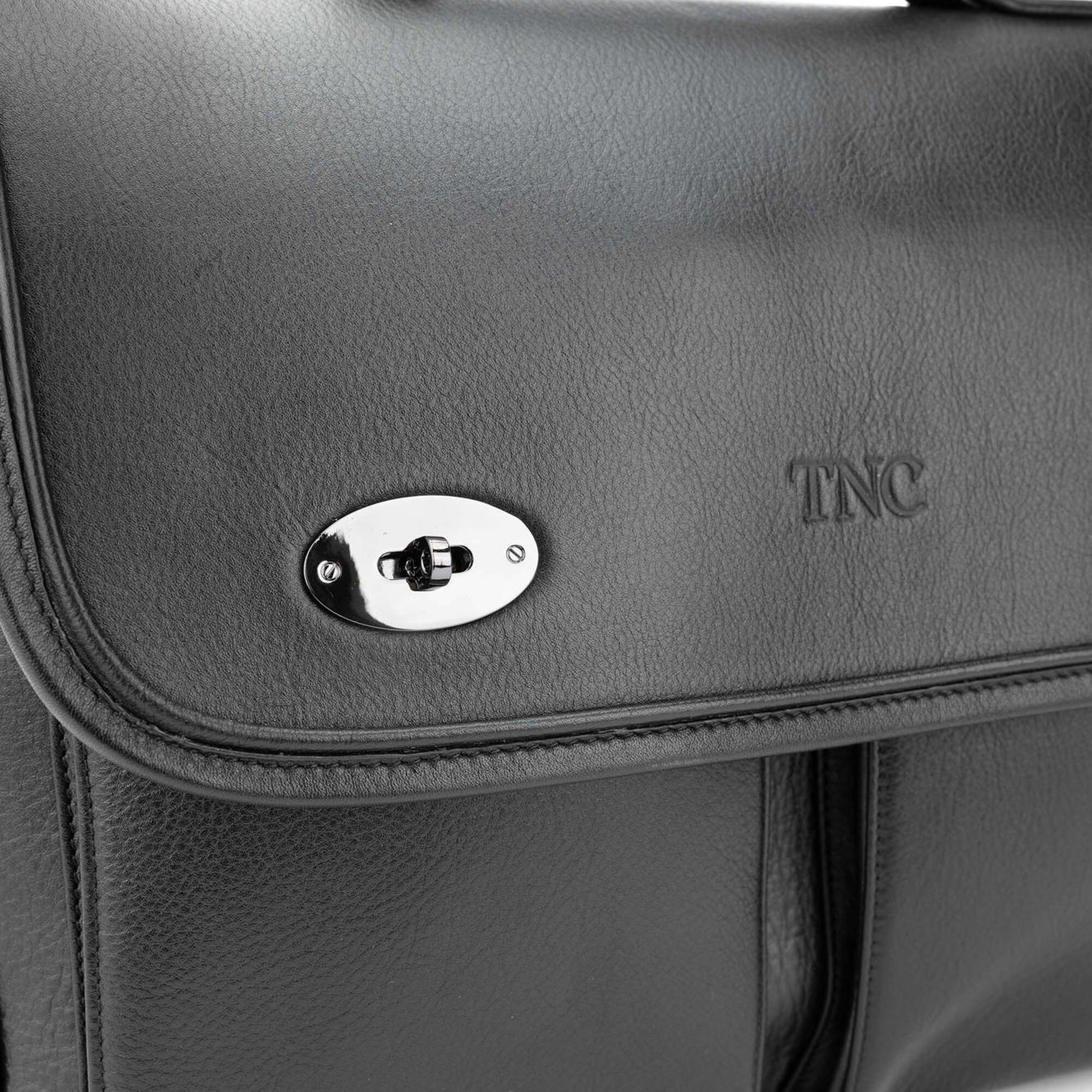 Tamer Tanca Erkek Hakiki Deri Siyah Evrak Çantası