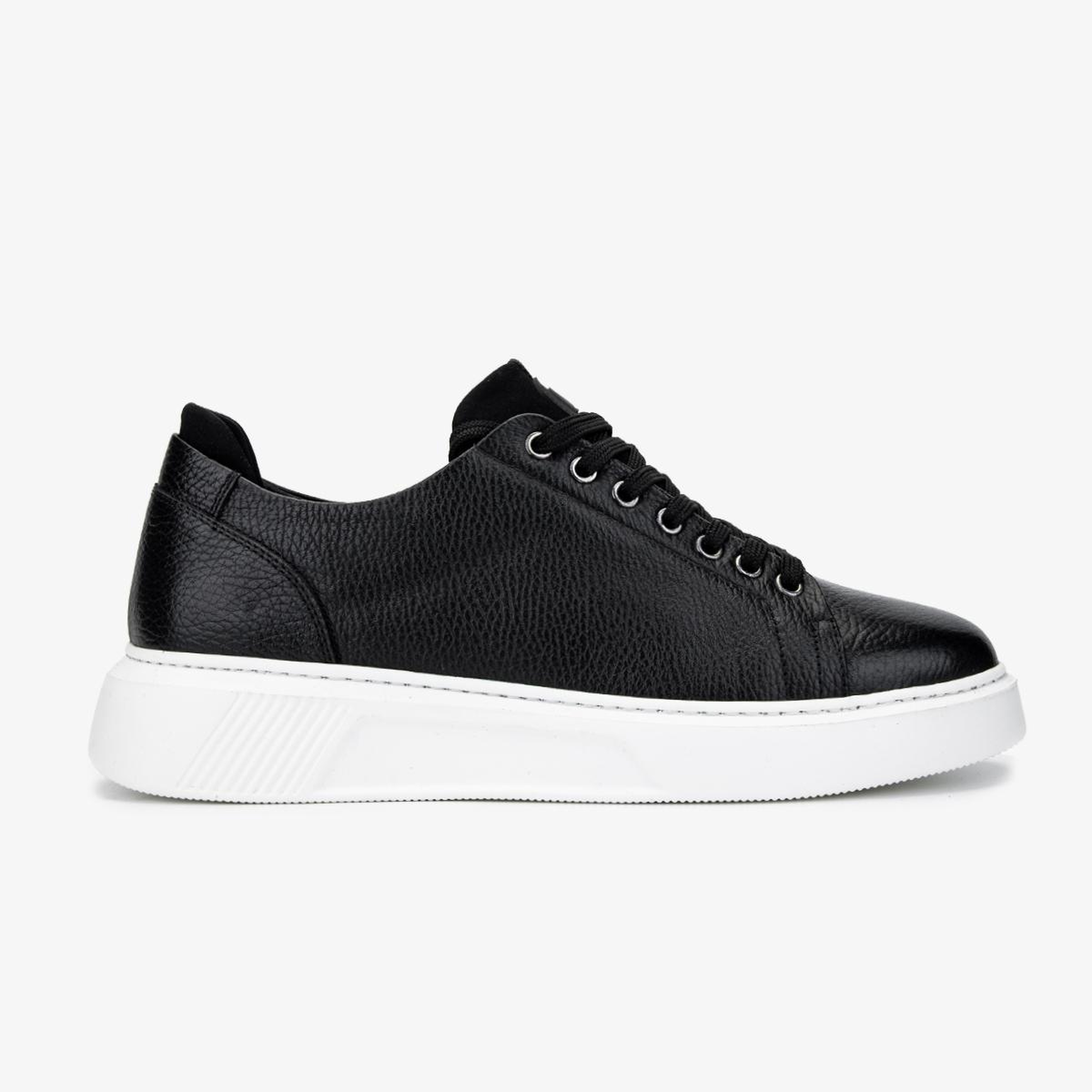 Valmenti Erkek Hakiki Deri Siyah Sneakers & Spor Ayakkabı