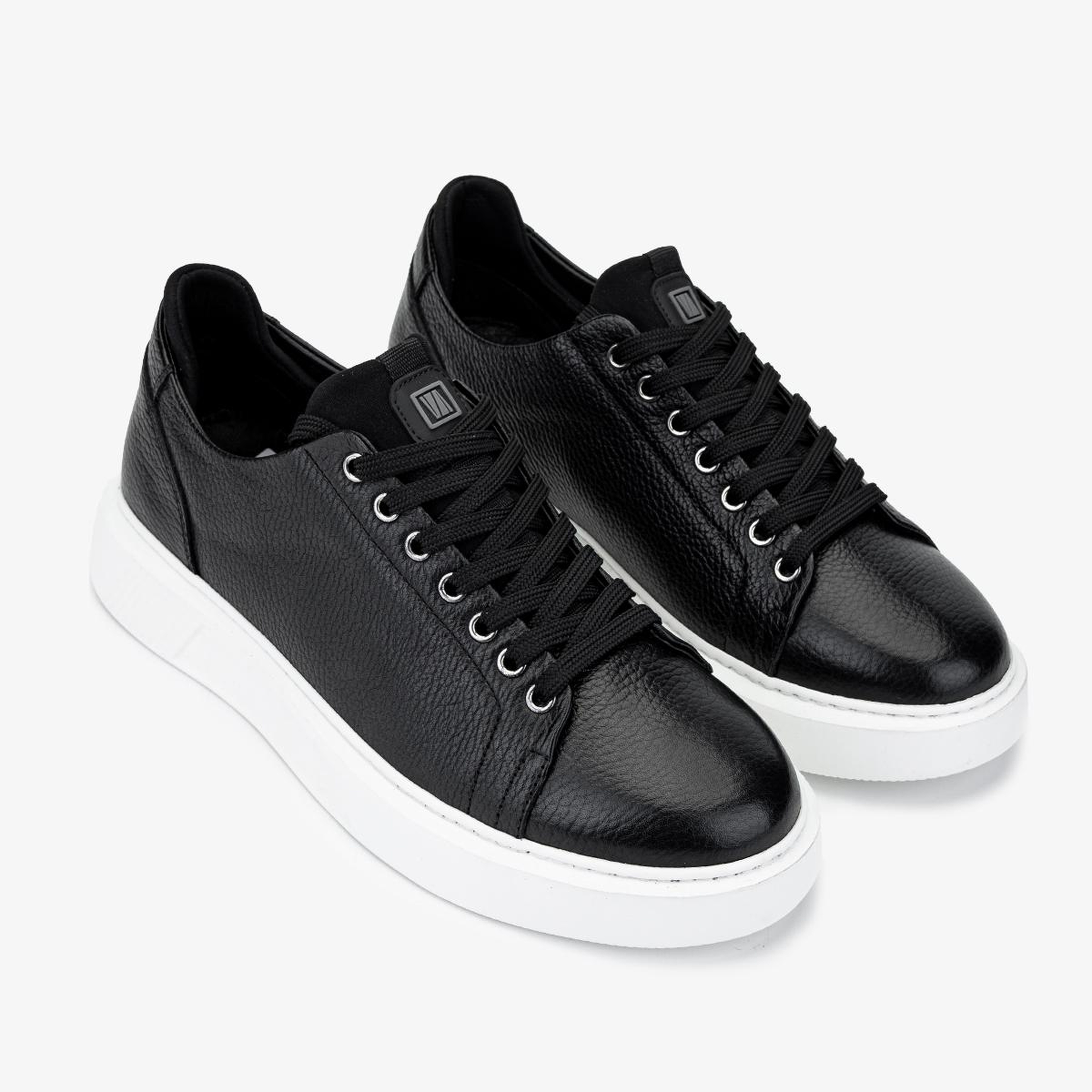 Valmenti Erkek Hakiki Deri Siyah Sneakers & Spor Ayakkabı