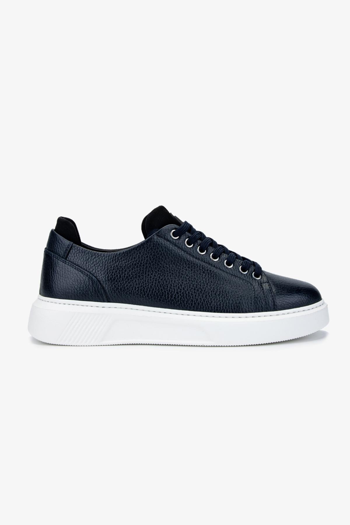 Valmenti Erkek Hakiki Deri Lacivert Sneakers & Spor Ayakkabı