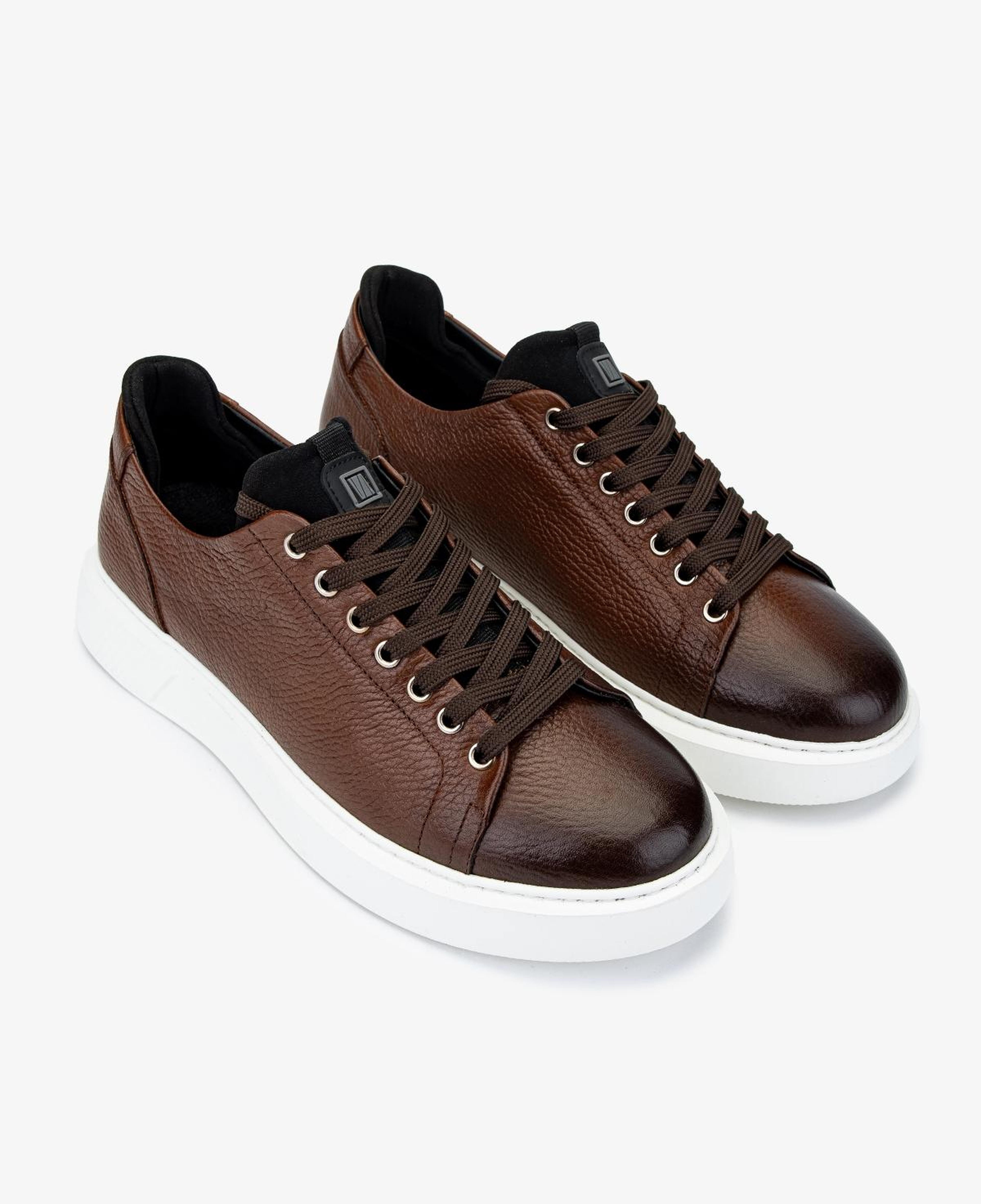 Valmenti Erkek Hakiki Deri Kahverengi Sneakers & Spor Ayakkabı