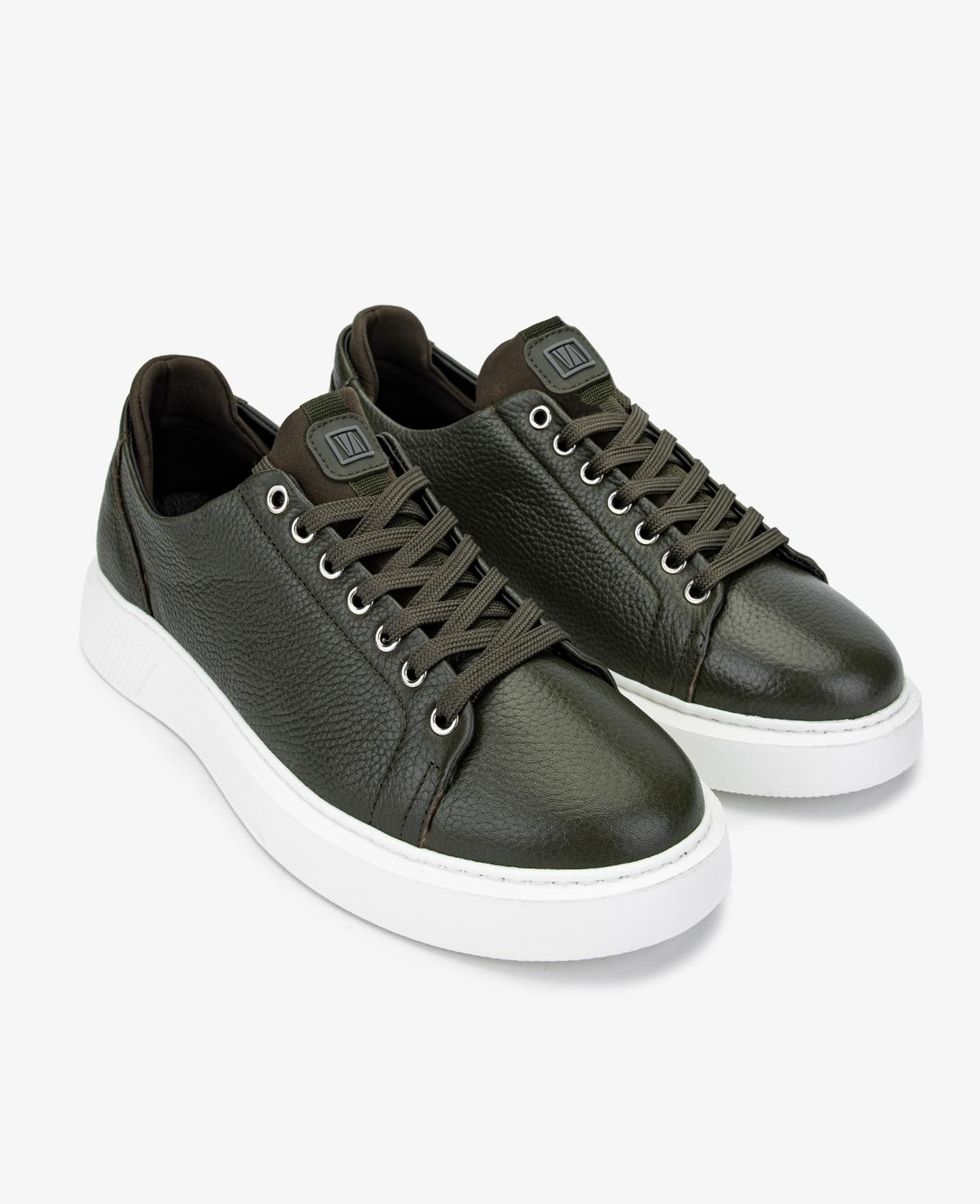 Valmenti Erkek Hakiki Deri Yeşil Sneakers & Spor Ayakkabı