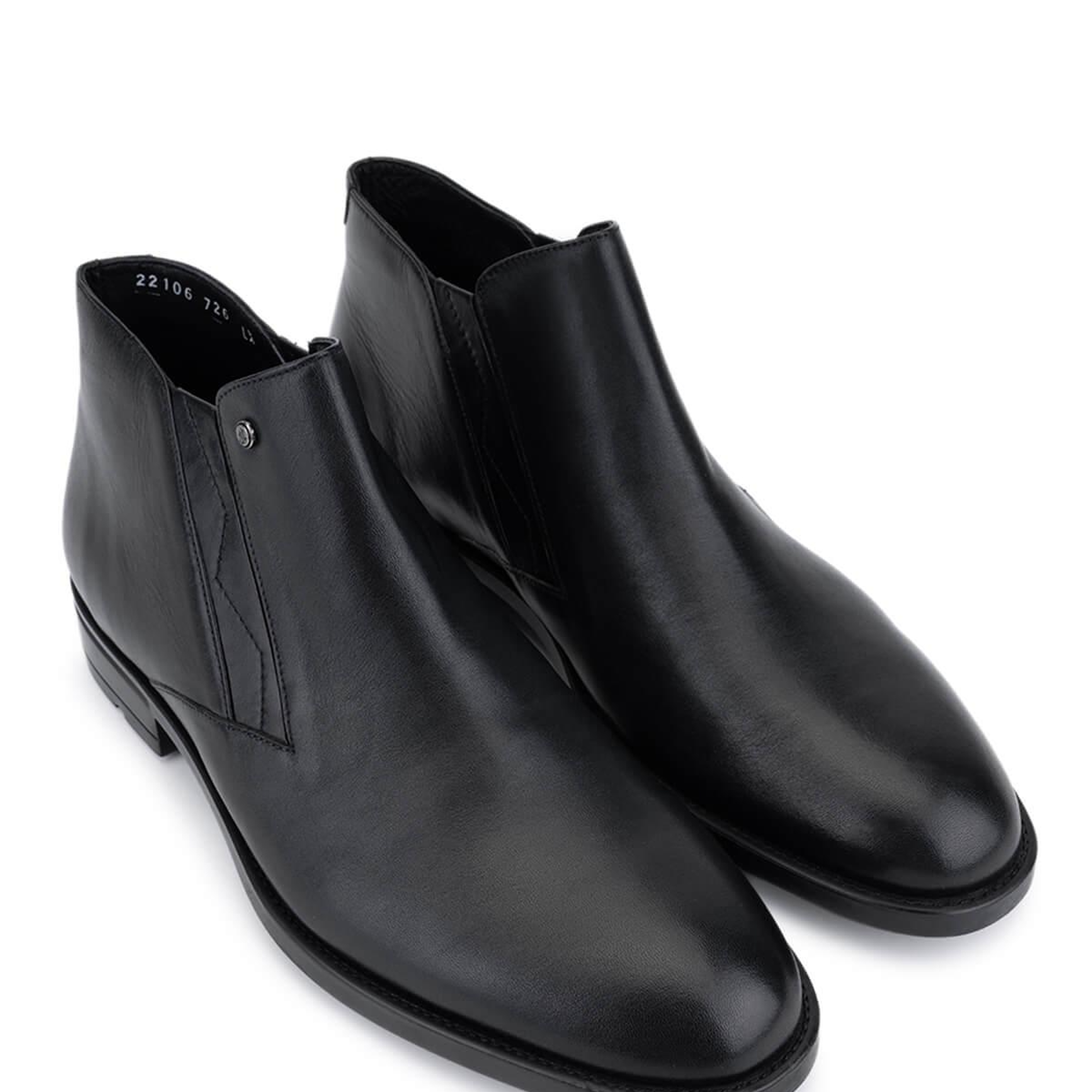 Tamer Tanca Erkek Hakiki Deri Siyah Casual Bot