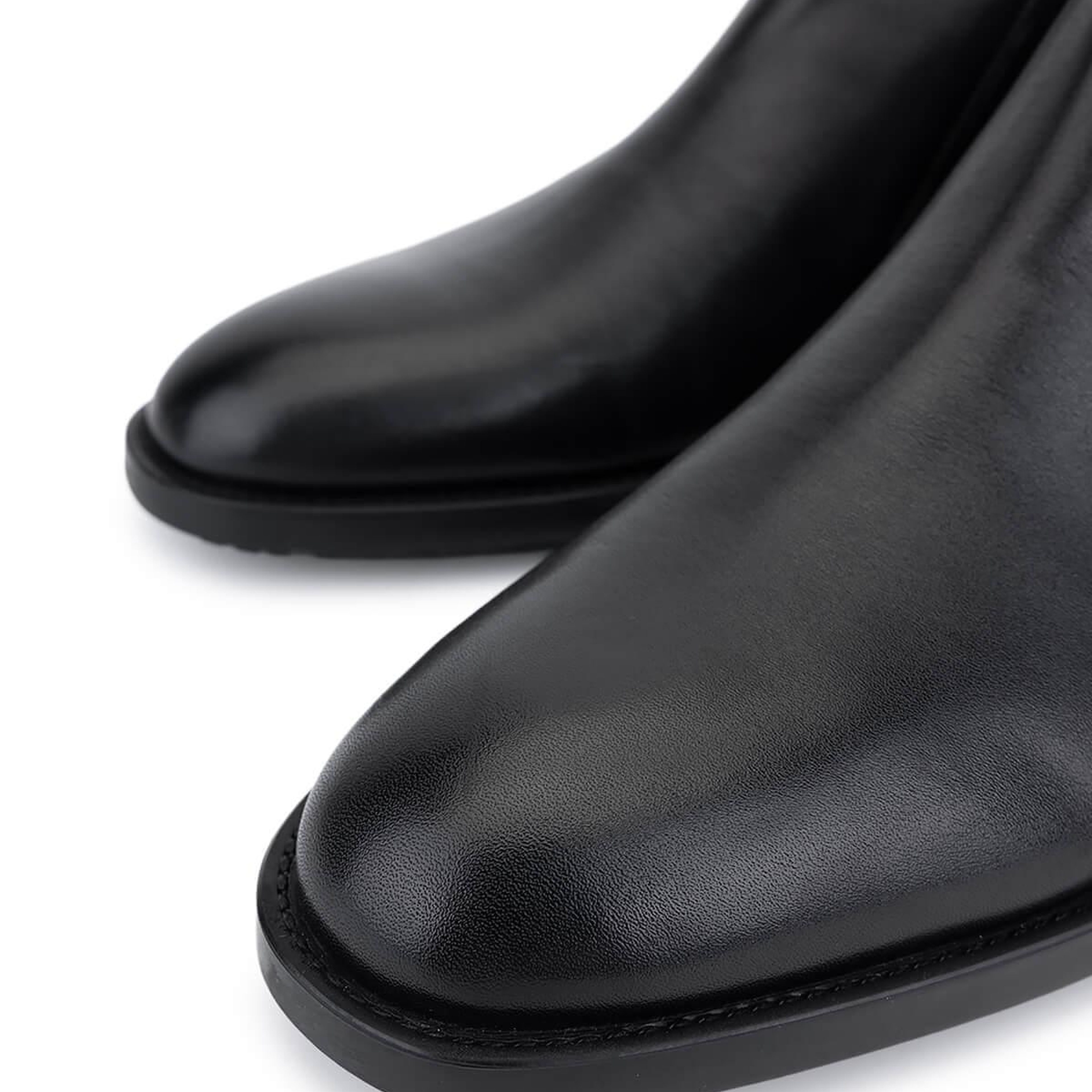 Tamer Tanca Erkek Hakiki Deri Siyah Casual Bot