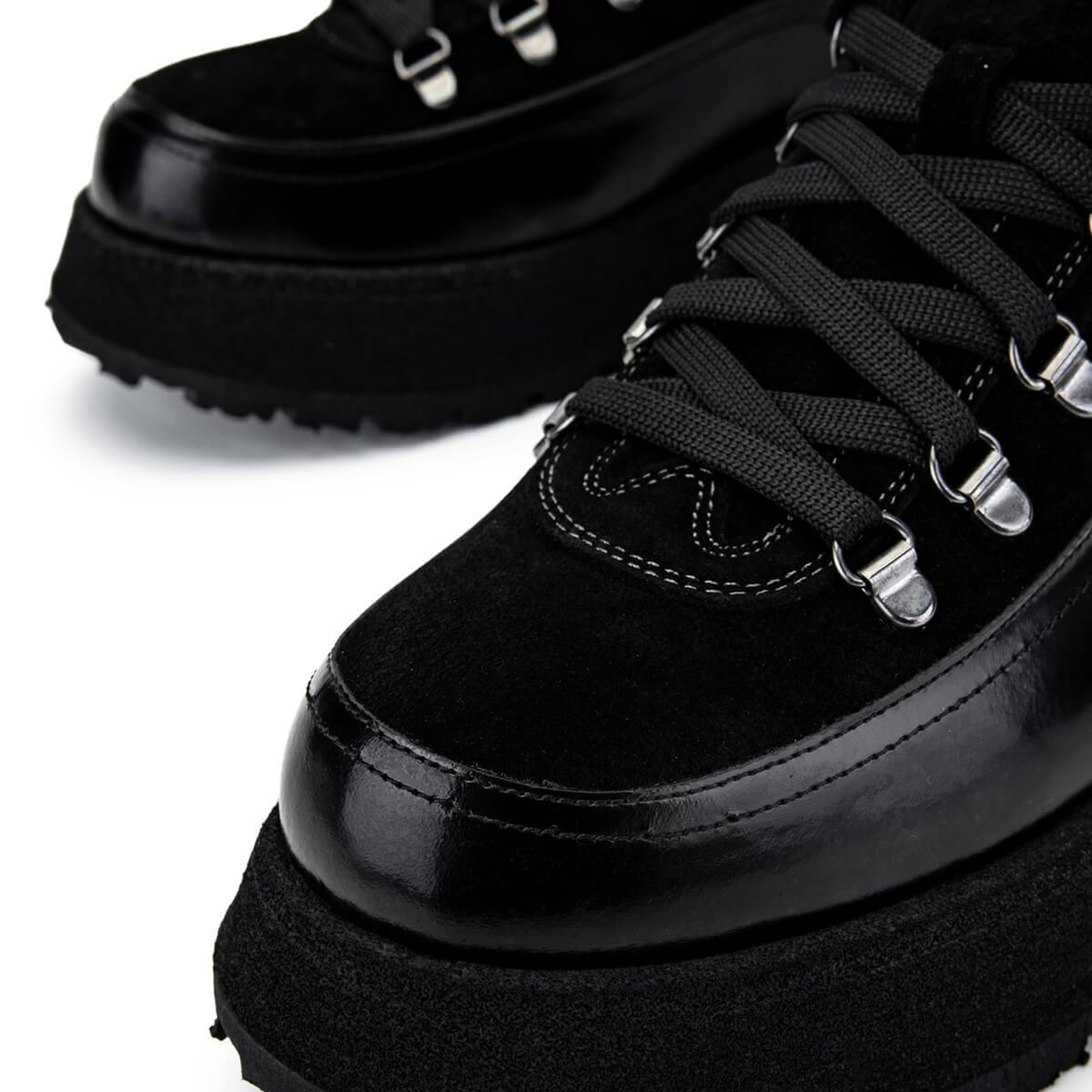 Tamer Tanca Erkek Hakiki Deri Siyah Süet Sneakers & Spor Ayakkabı