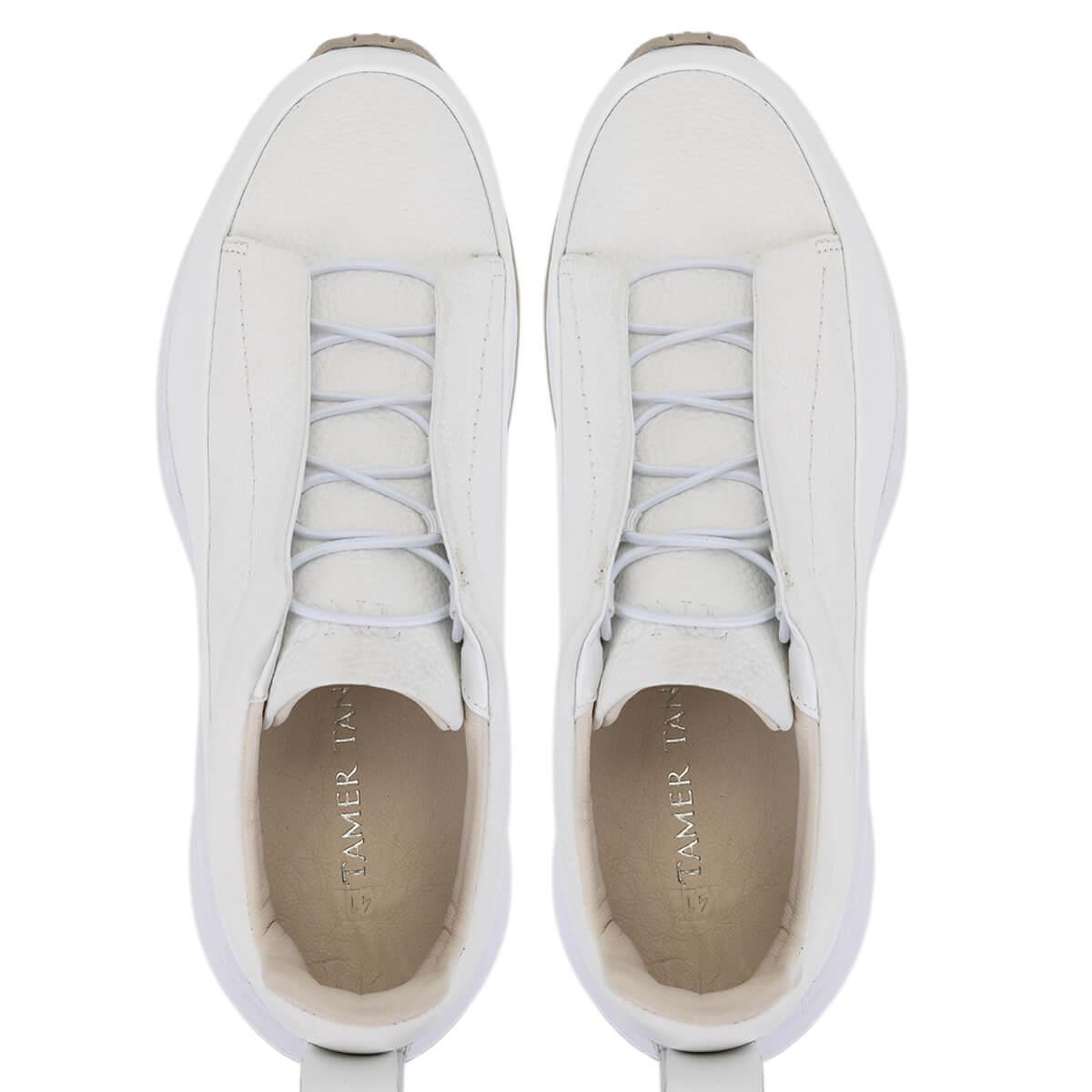 Tamer Tanca Erkek Hakiki Deri Beyaz Sneakers & Spor Ayakkabı