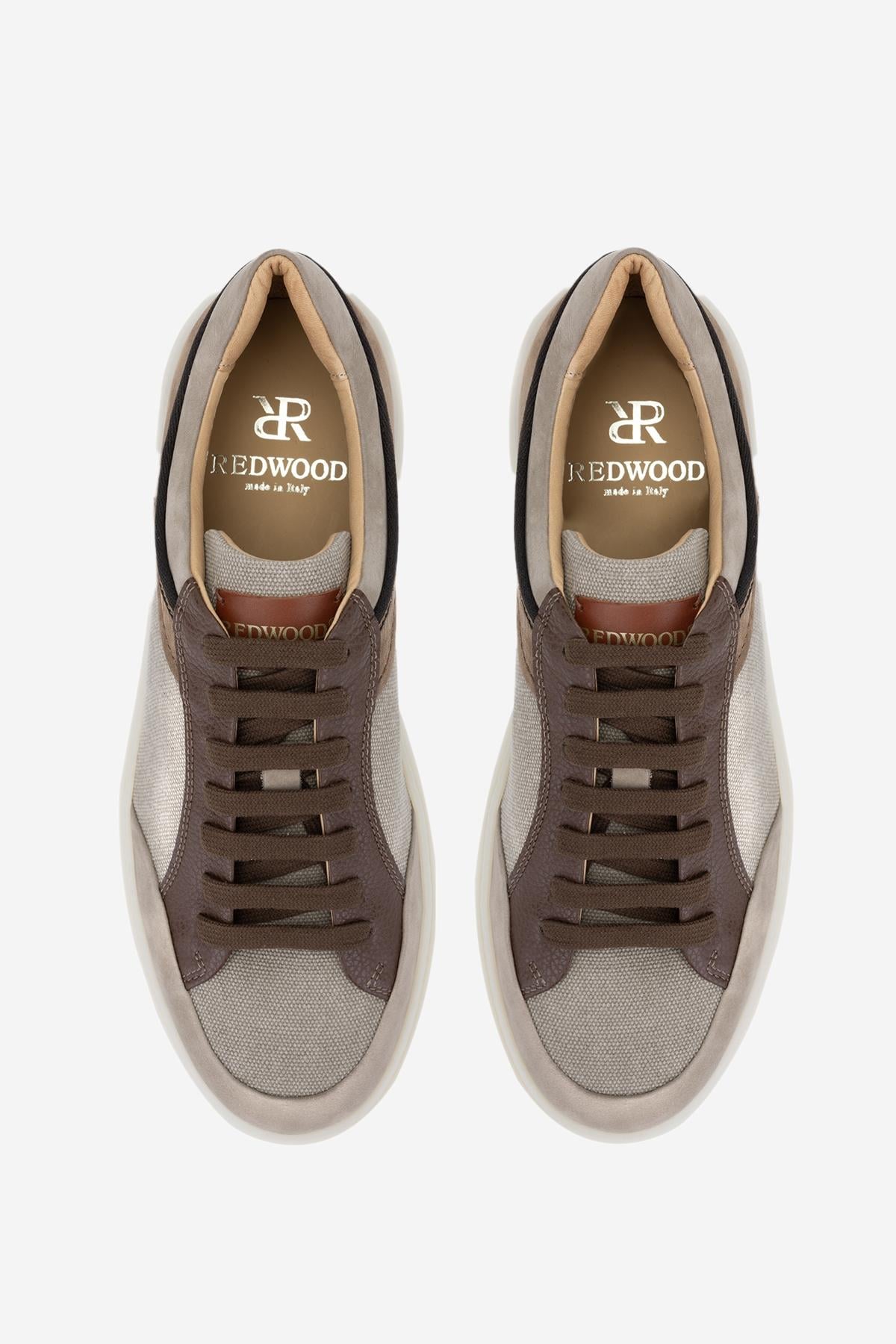 Redwood Erkek Deri & Tekstil Taupe Sneakers & Spor Ayakkabı
