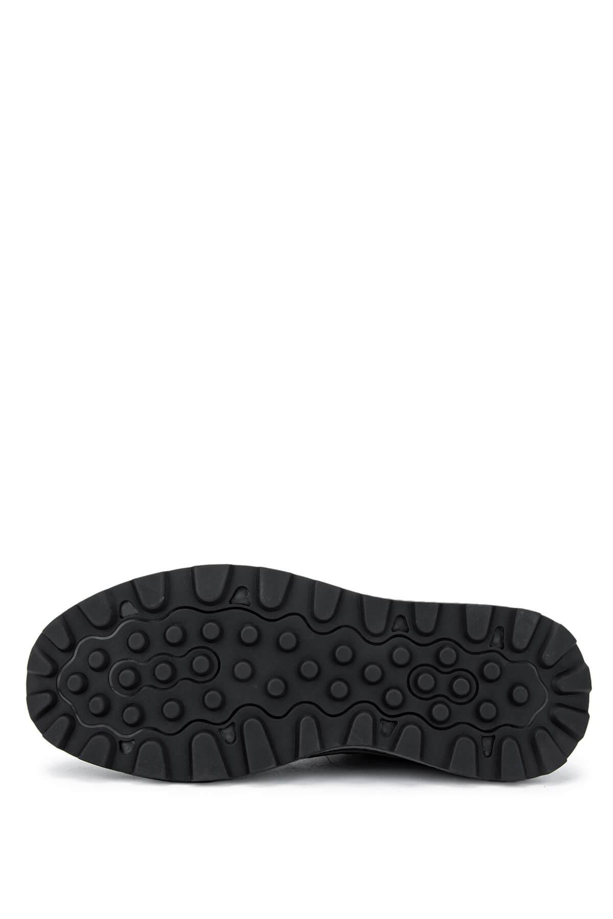 Tamer Tanca Erkek Hakiki Deri Sneakers & Spor Siyah Ayakkabı