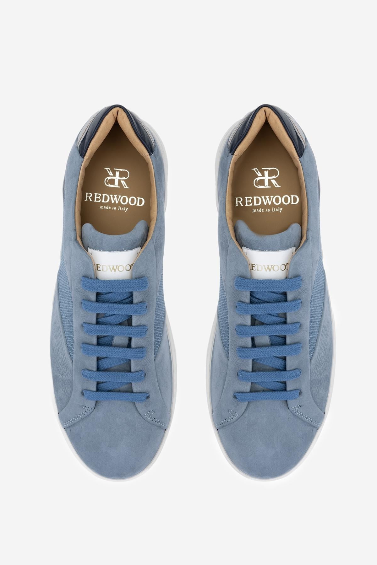 Redwood Erkek Deri & Tekstil Mavi Sneakers & Spor Ayakkabı