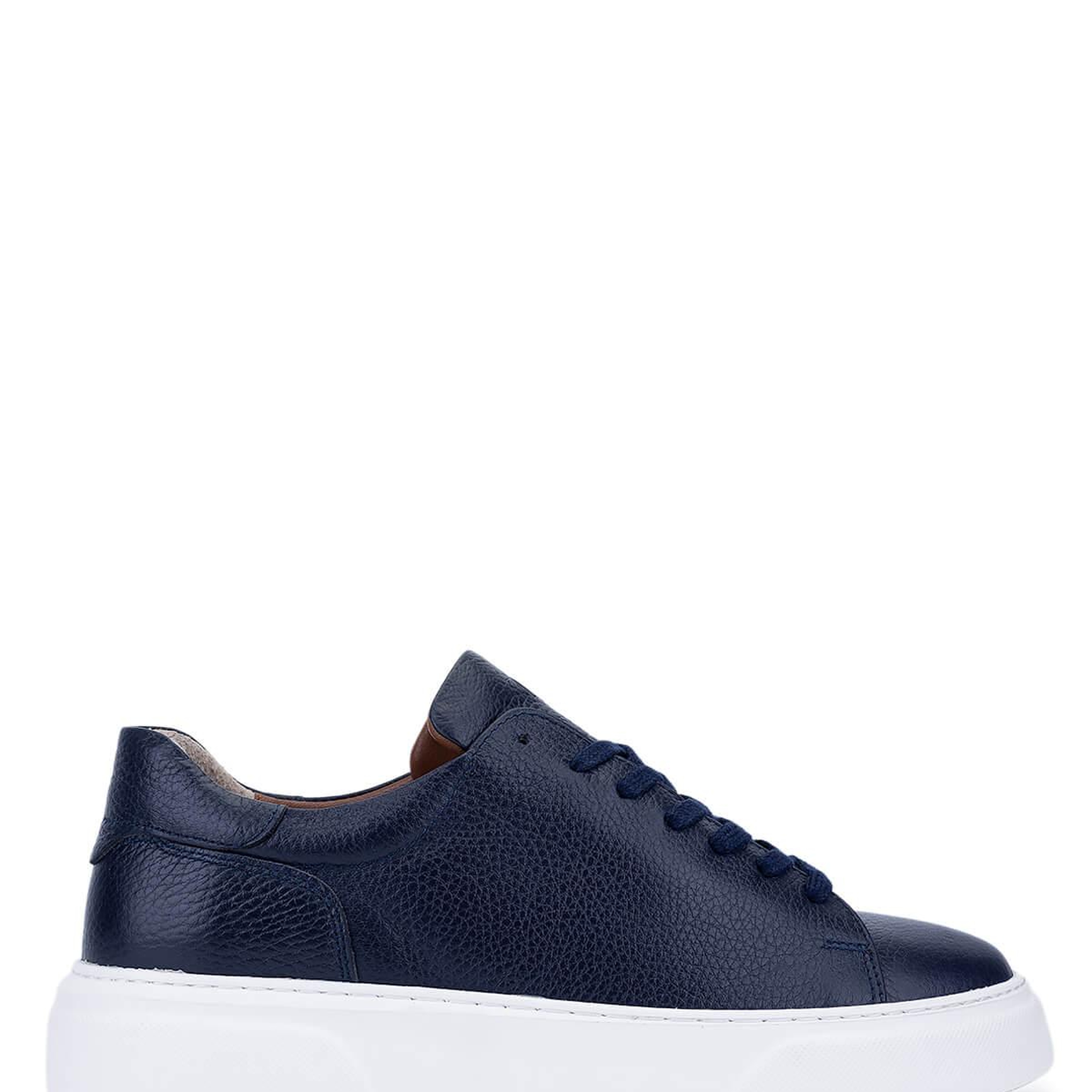 Tamer Tanca Erkek Hakiki Deri Lacivert Sneakers & Spor Ayakkabı