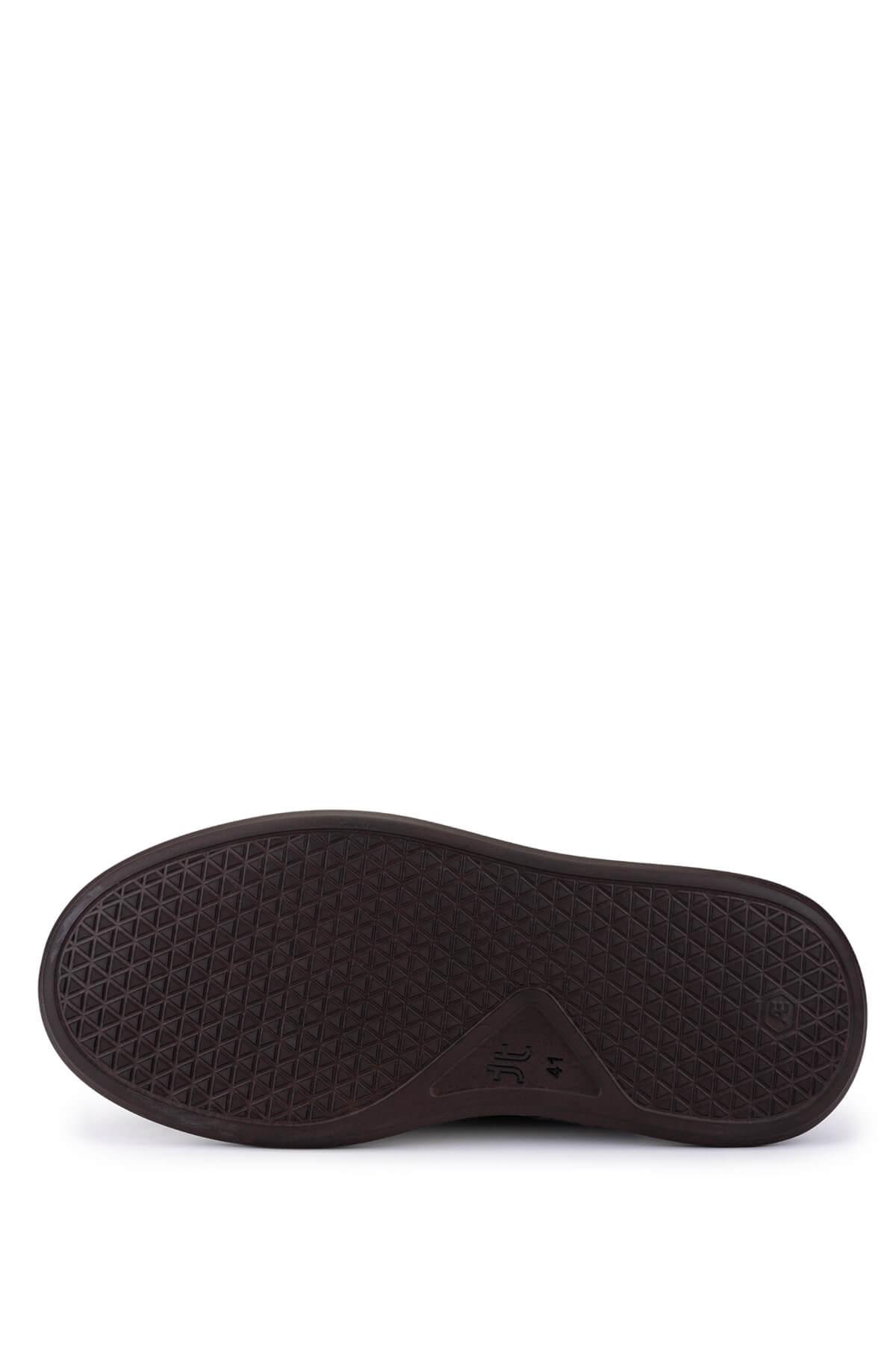 Tamer Tanca Erkek Hakiki Deri Kahverengi Sneakers & Spor Ayakkabı