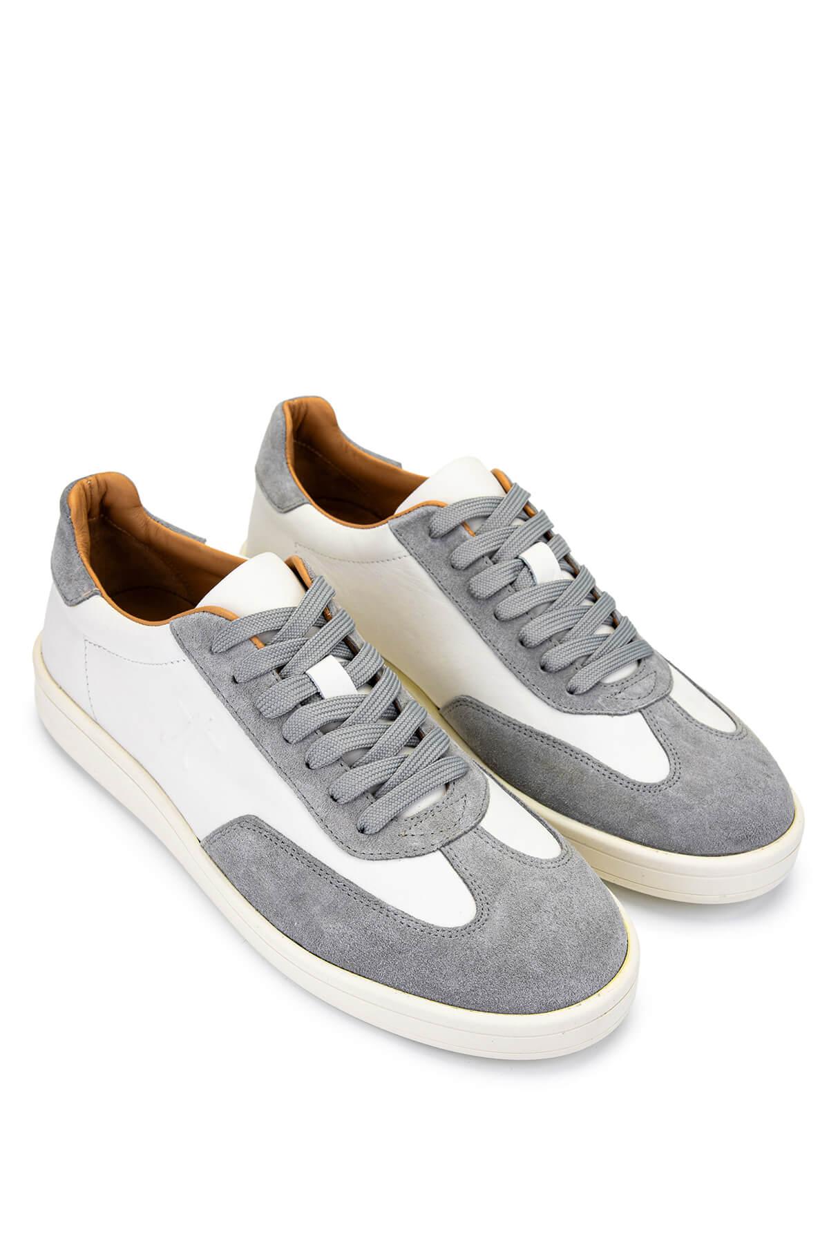 Tamer Tanca Erkek Hakiki Deri Bej Sneakers & Spor Ayakkabı