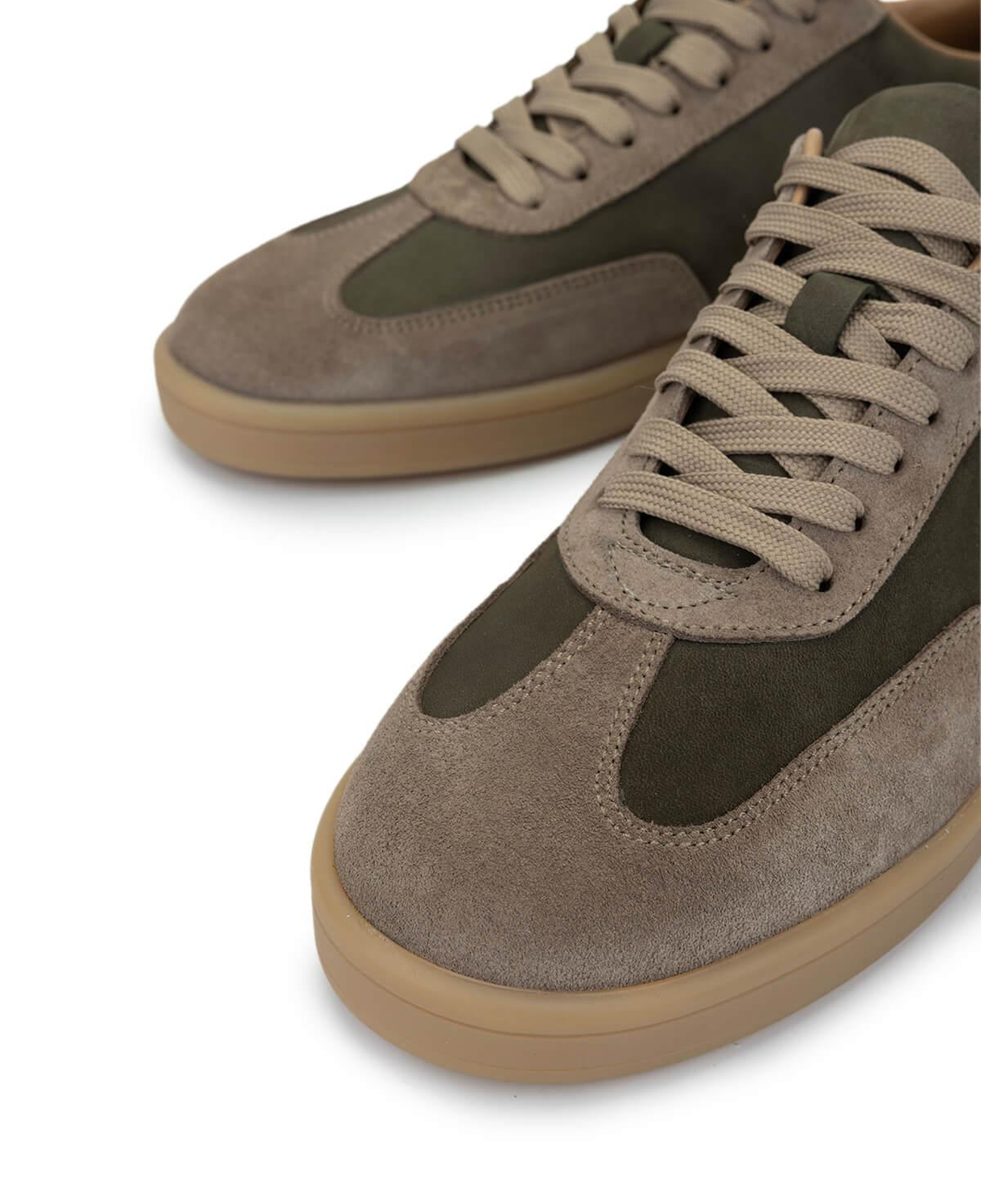 Tamer Tanca Erkek Hakiki Deri Haki Sneakers & Spor Ayakkabı