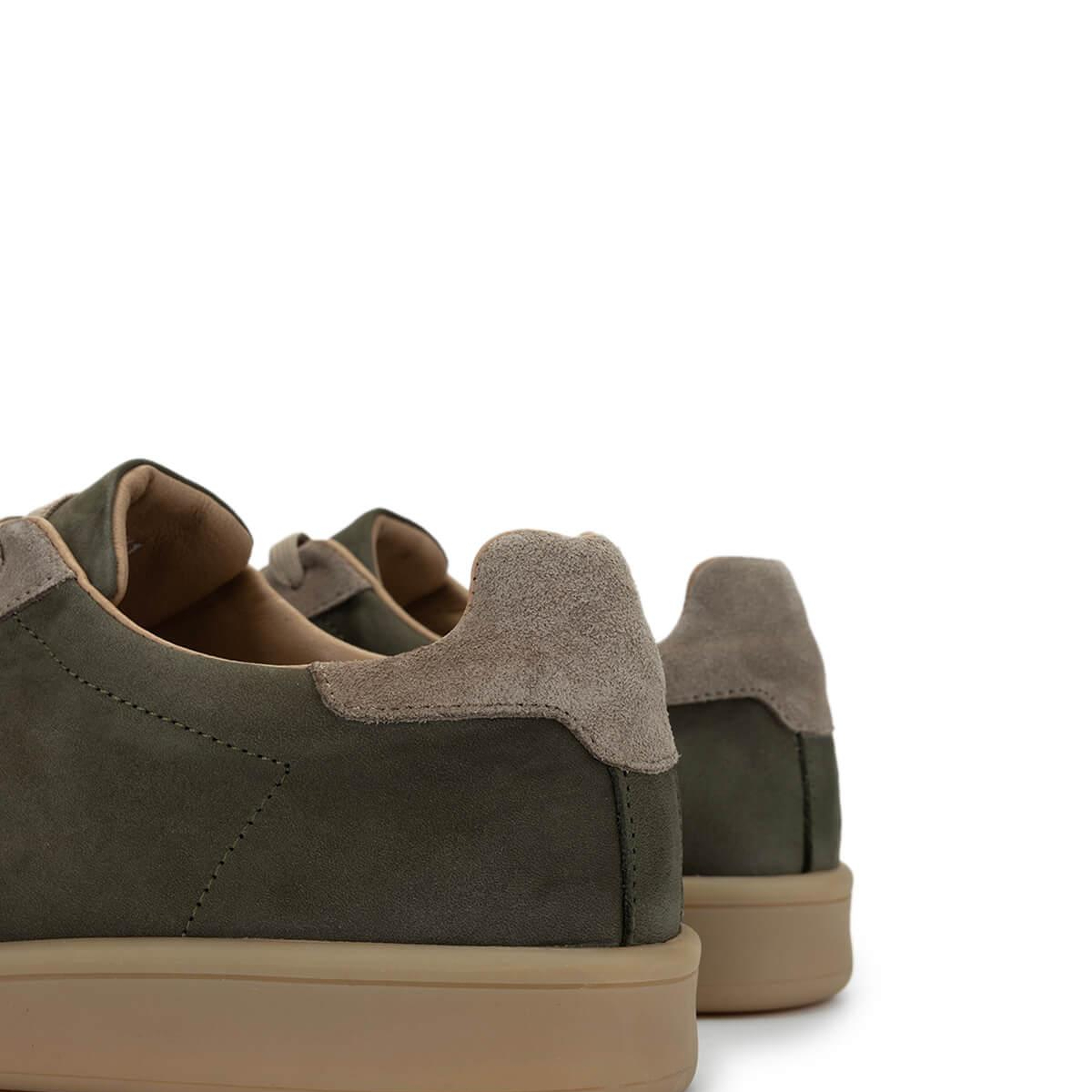 Tamer Tanca Erkek Hakiki Deri Haki Sneakers & Spor Ayakkabı