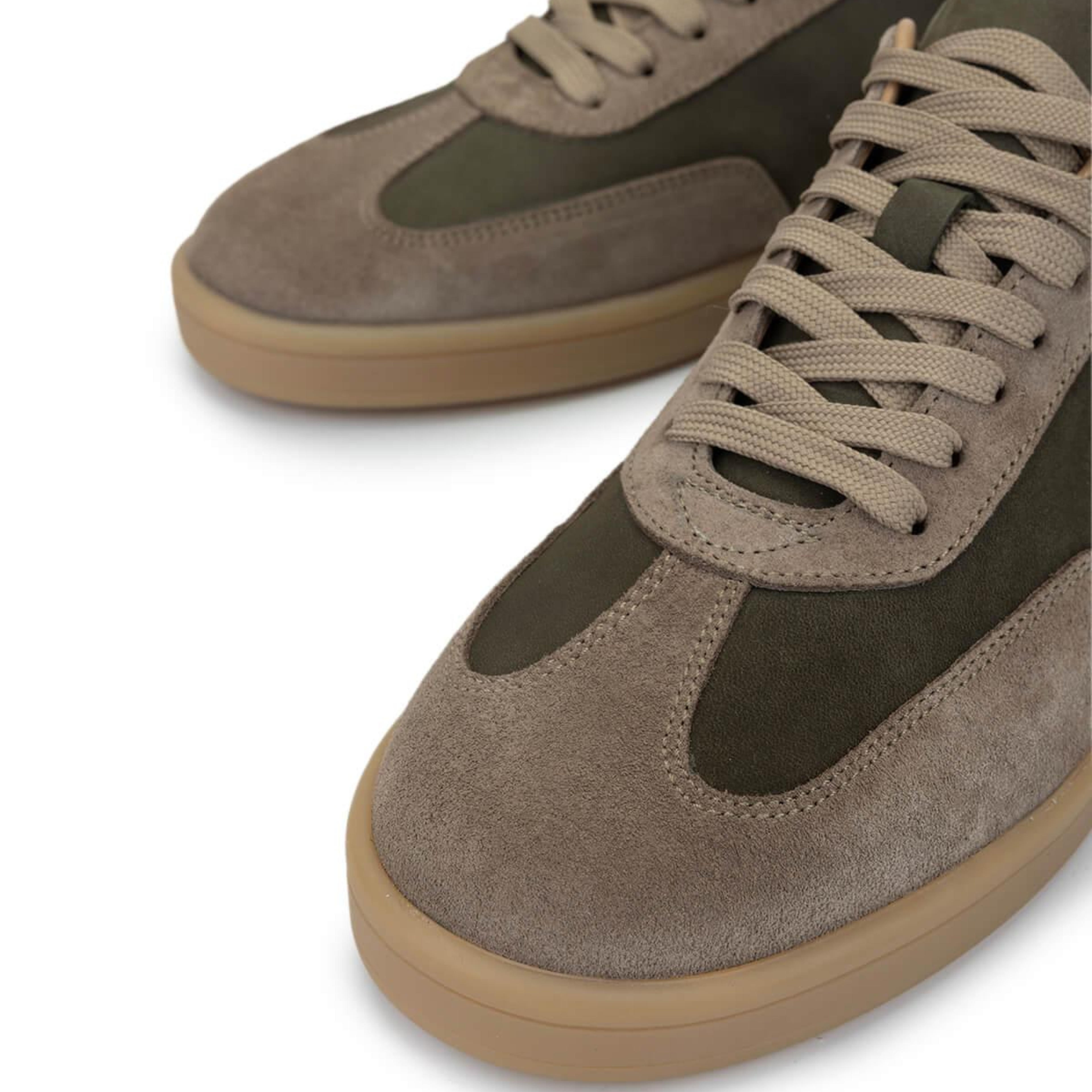 Tamer Tanca Erkek Hakiki Deri Haki Sneakers & Spor Ayakkabı