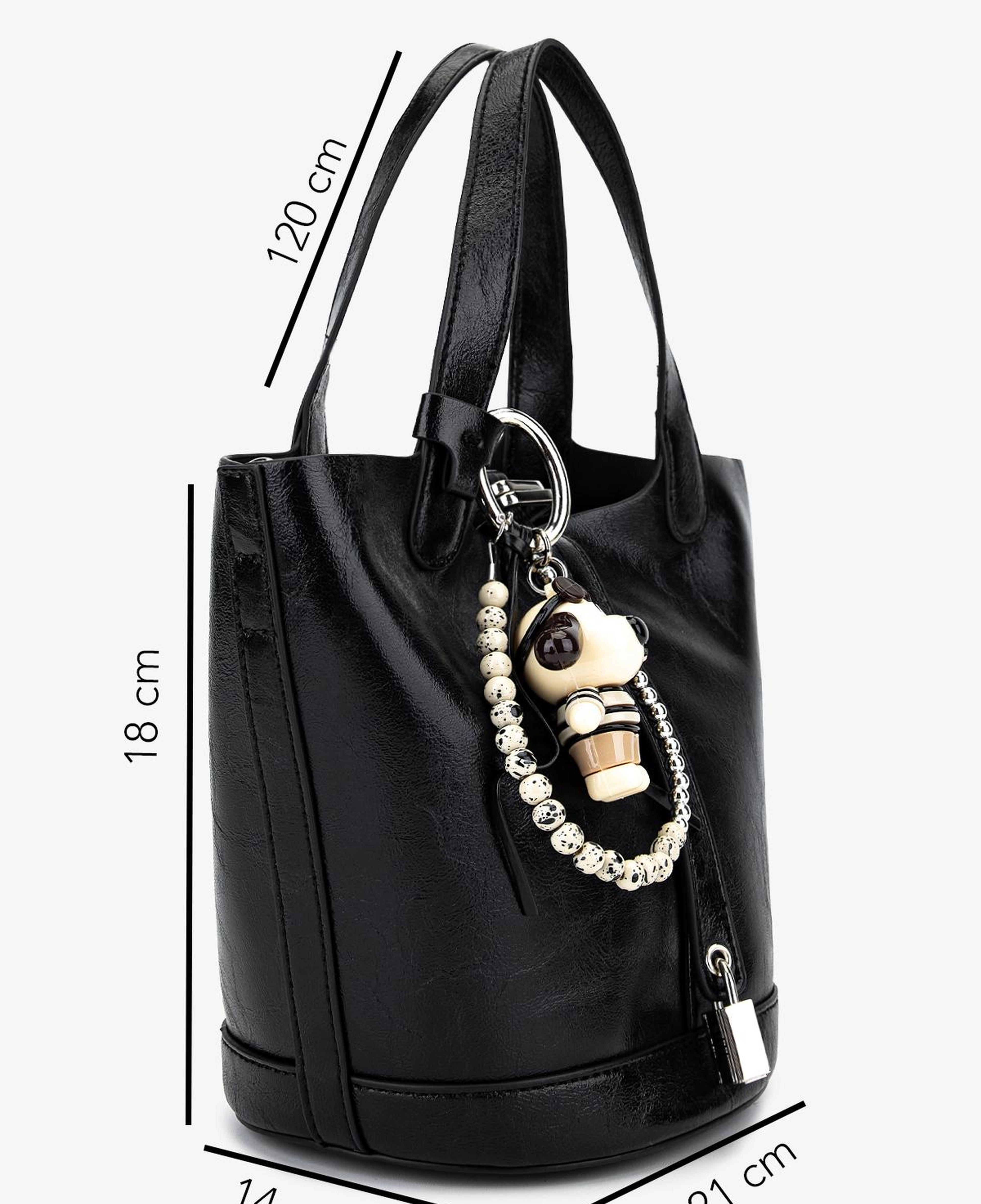 Valmenti Kadın Suni Deri Siyah Omuz Çanta