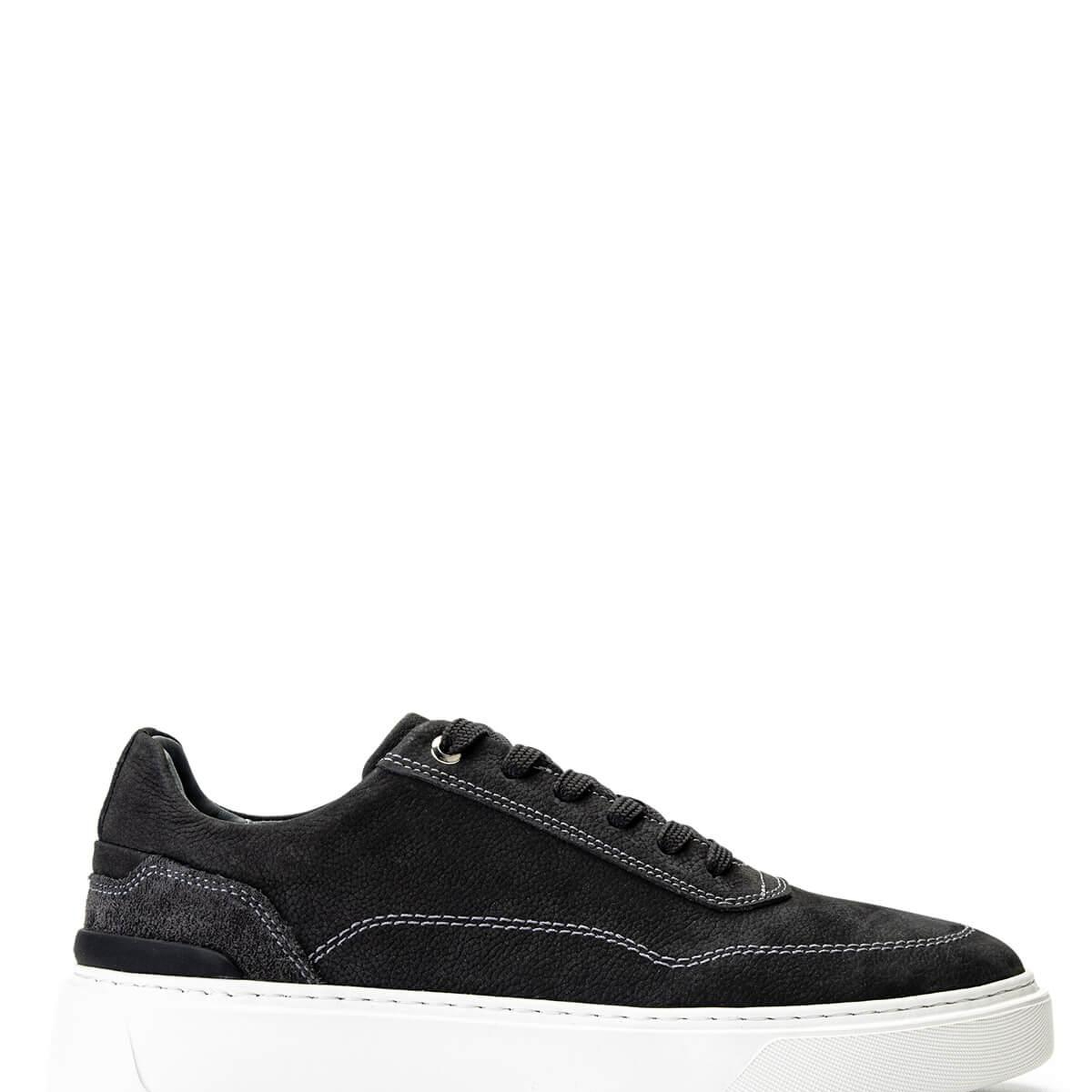 Tamer Tanca Erkek Hakiki Deri Gri Nubuk Sneakers & Spor Ayakkabı
