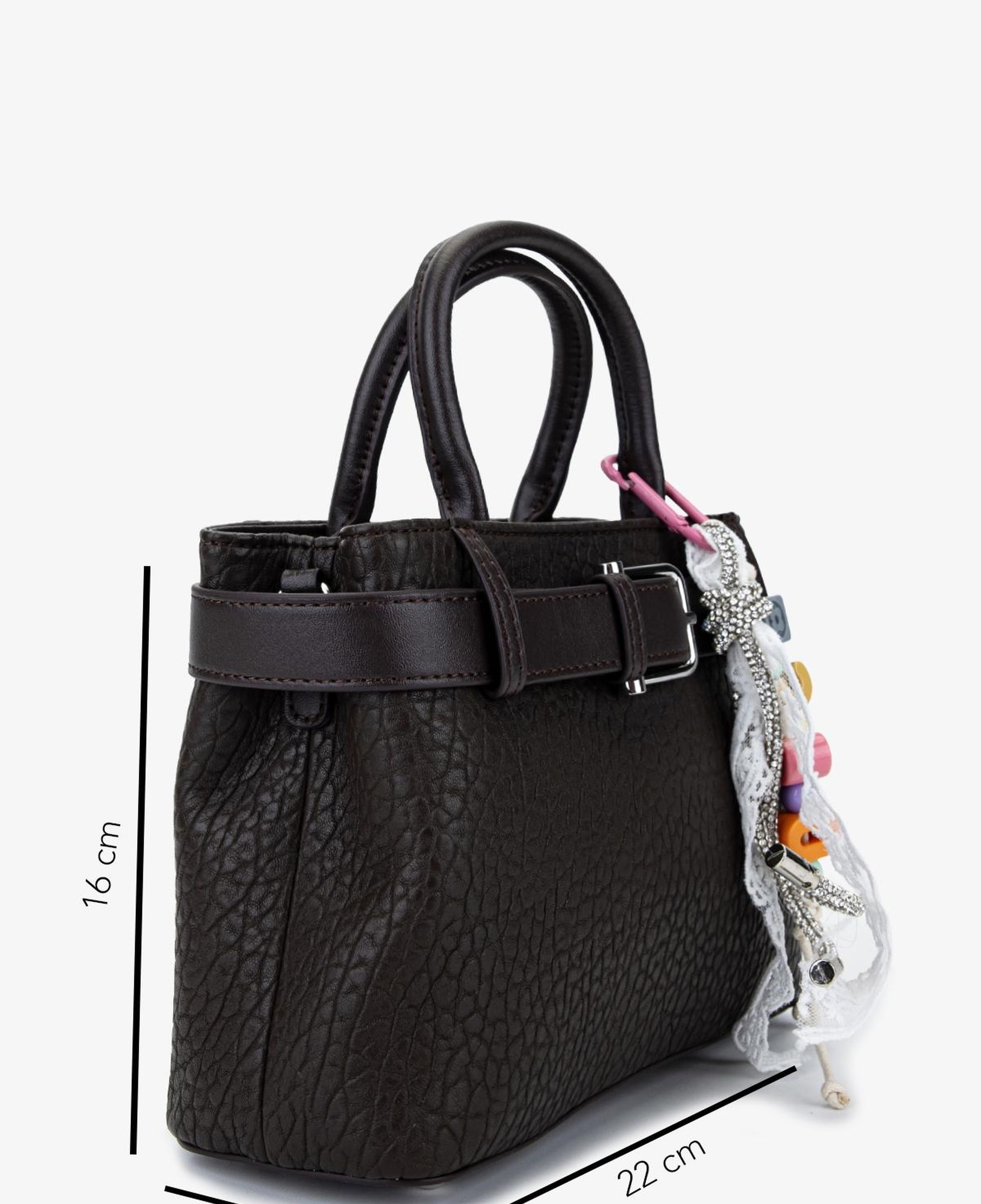 Valmenti Kadın Suni Deri Kahverengi Omuz Çanta