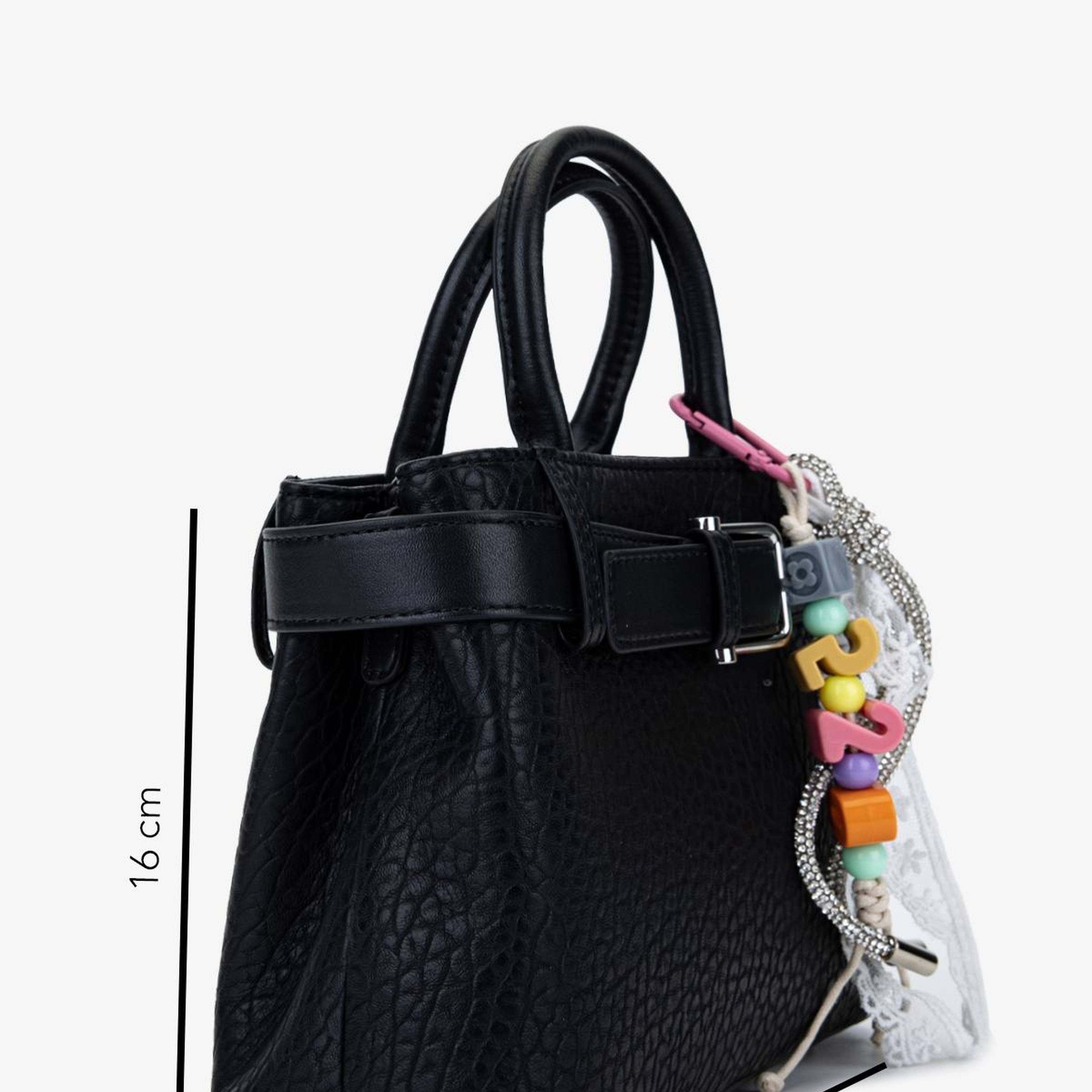 Valmenti Kadın Suni Deri Siyah Omuz Çanta