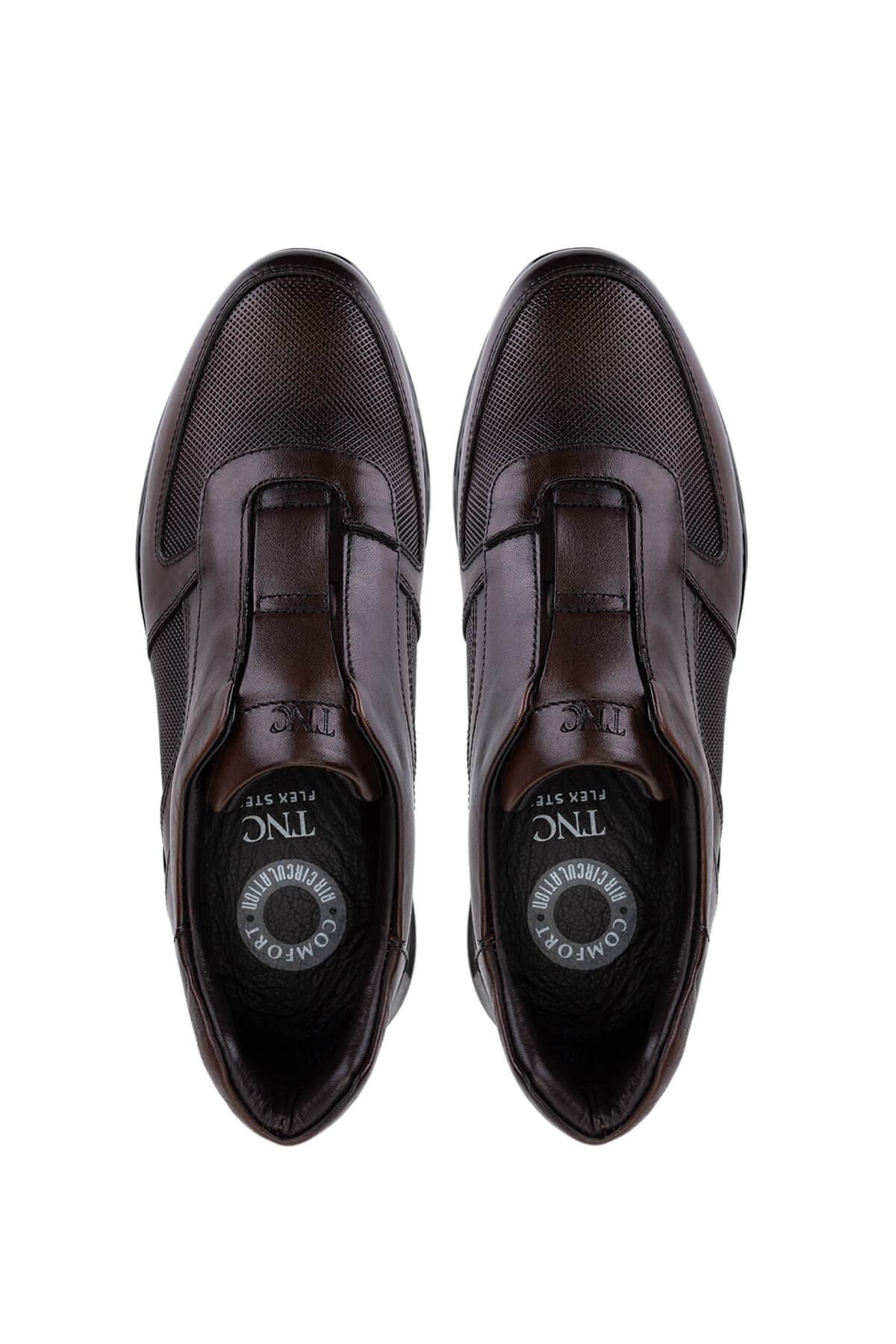 Tamer Tanca Erkek Hakiki Deri Kahverengi Sneakers & Spor Bot