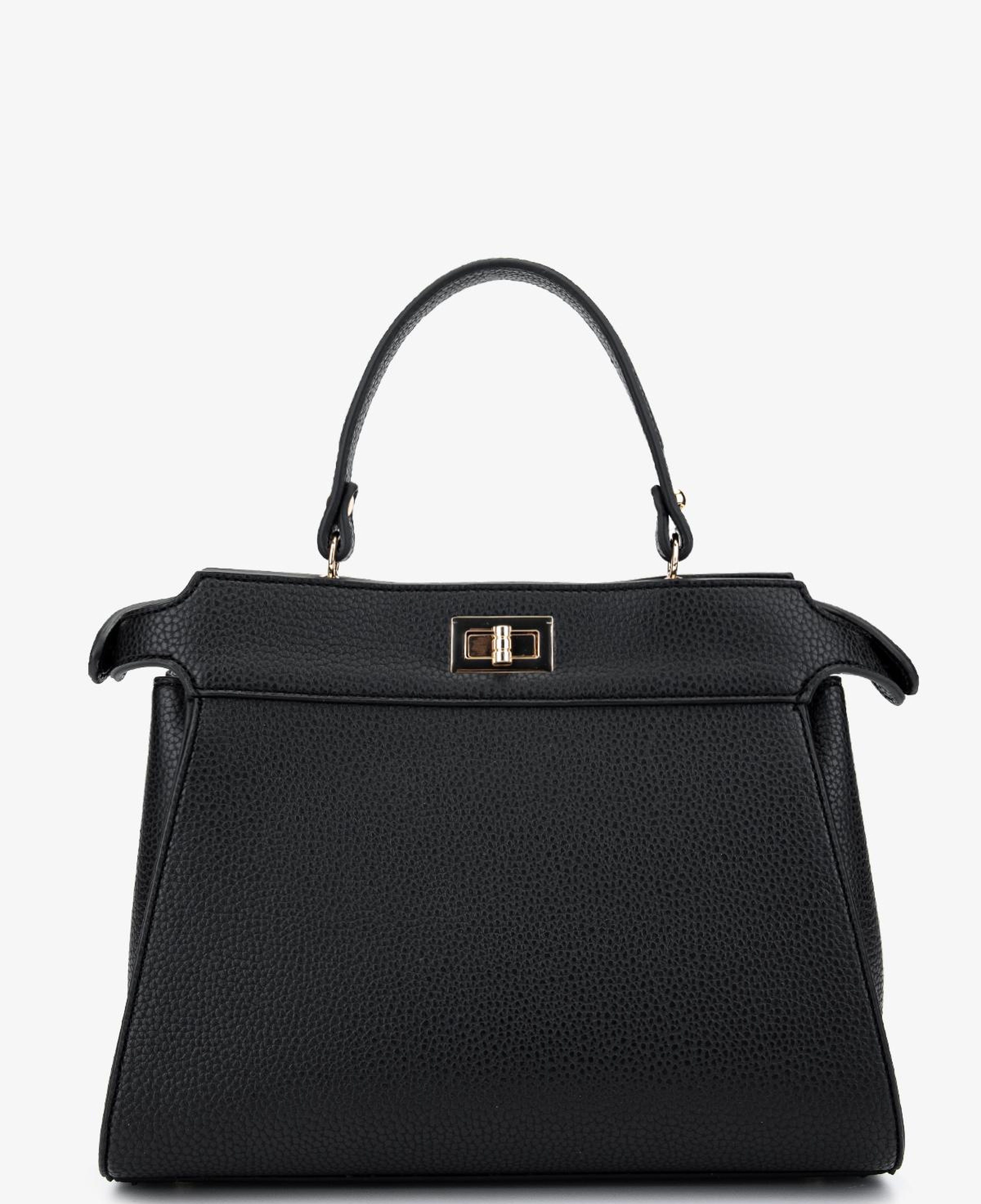 Valmenti Kadın Suni Deri Siyah Floter Kol Çantası