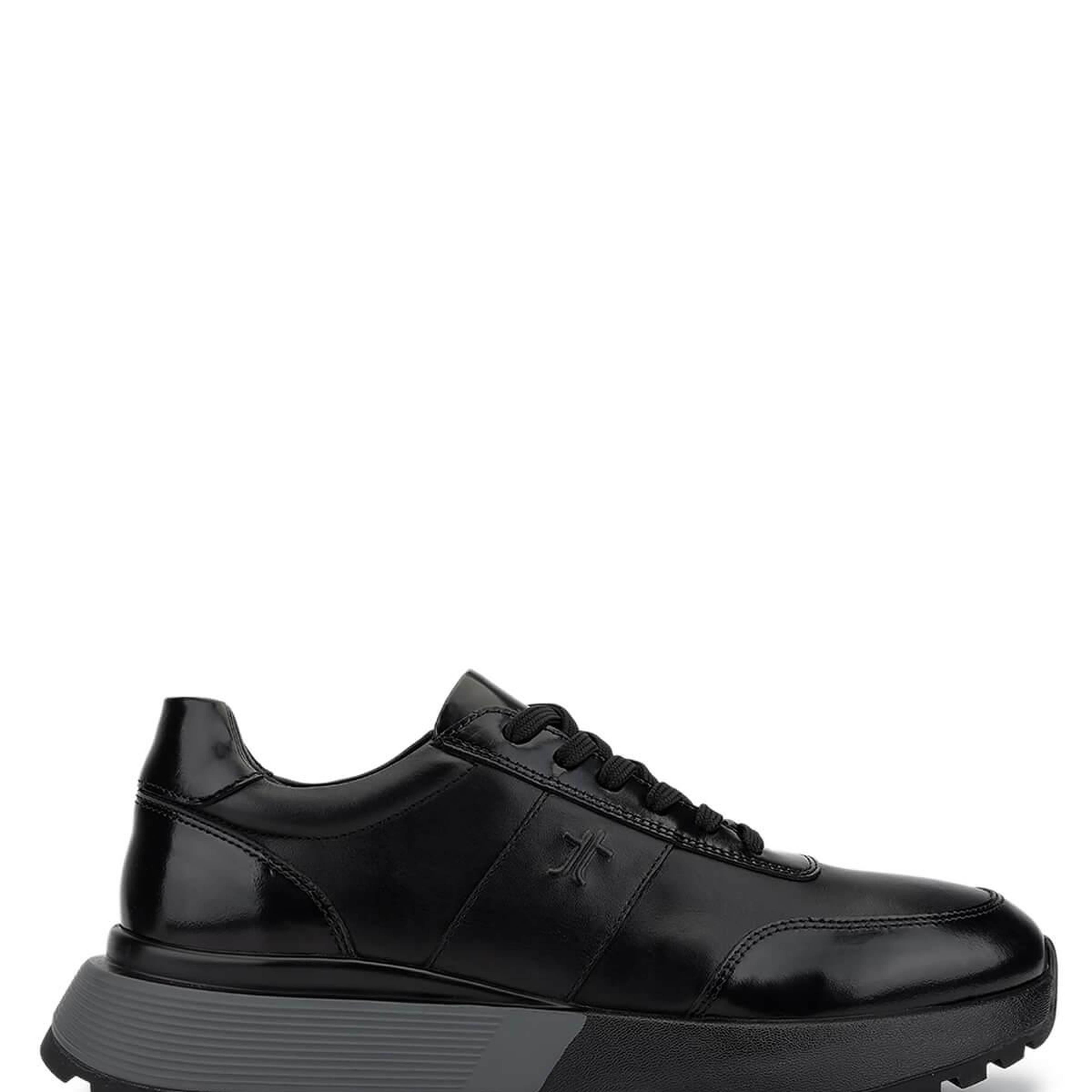Tamer Tanca Erkek Hakiki Deri Siyah Açma Sneakers & Spor Ayakkabı