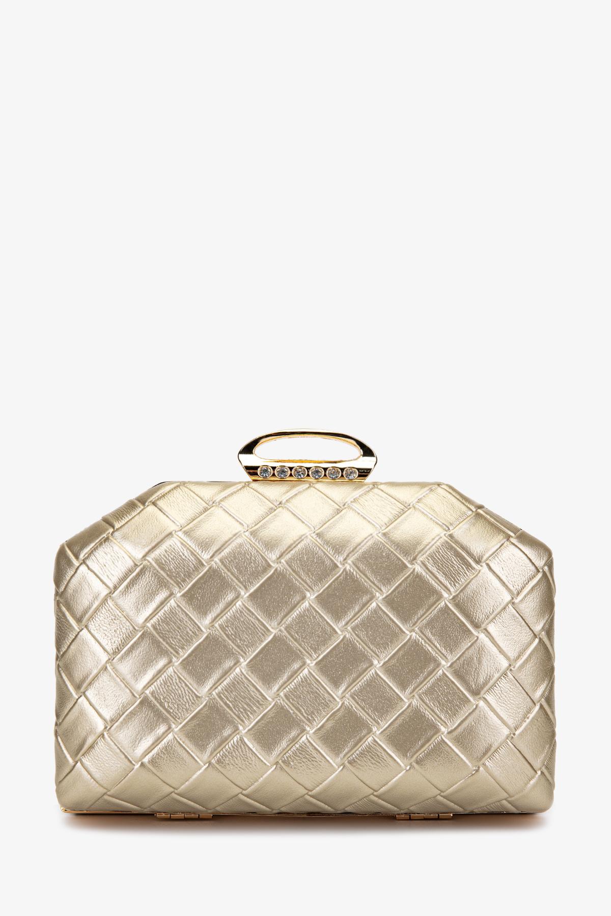 Valmenti Kadın Vegan Altın Abiye Çanta