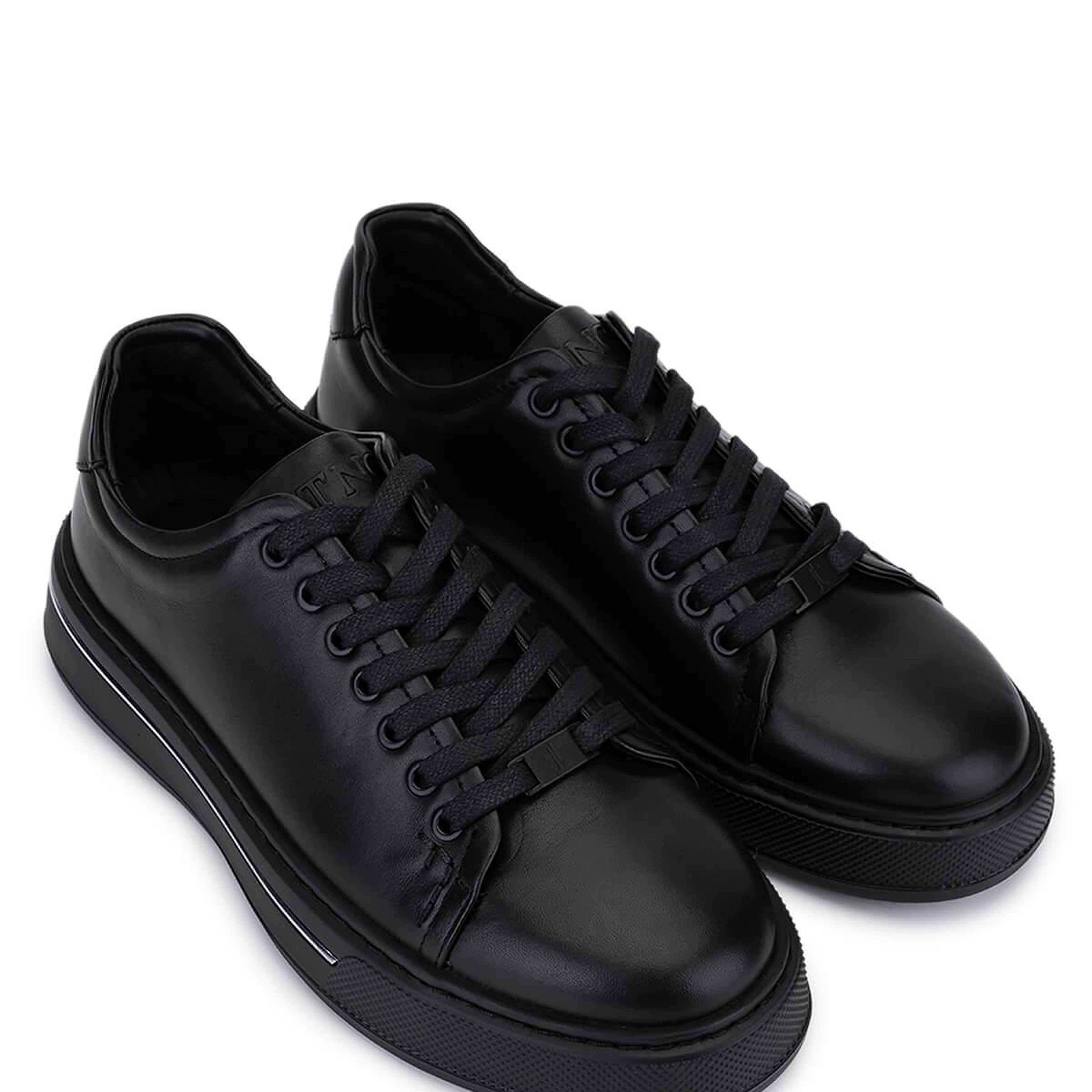 Tamer Tanca Erkek Siyah Deri Sneakers & Spor Ayakkabı