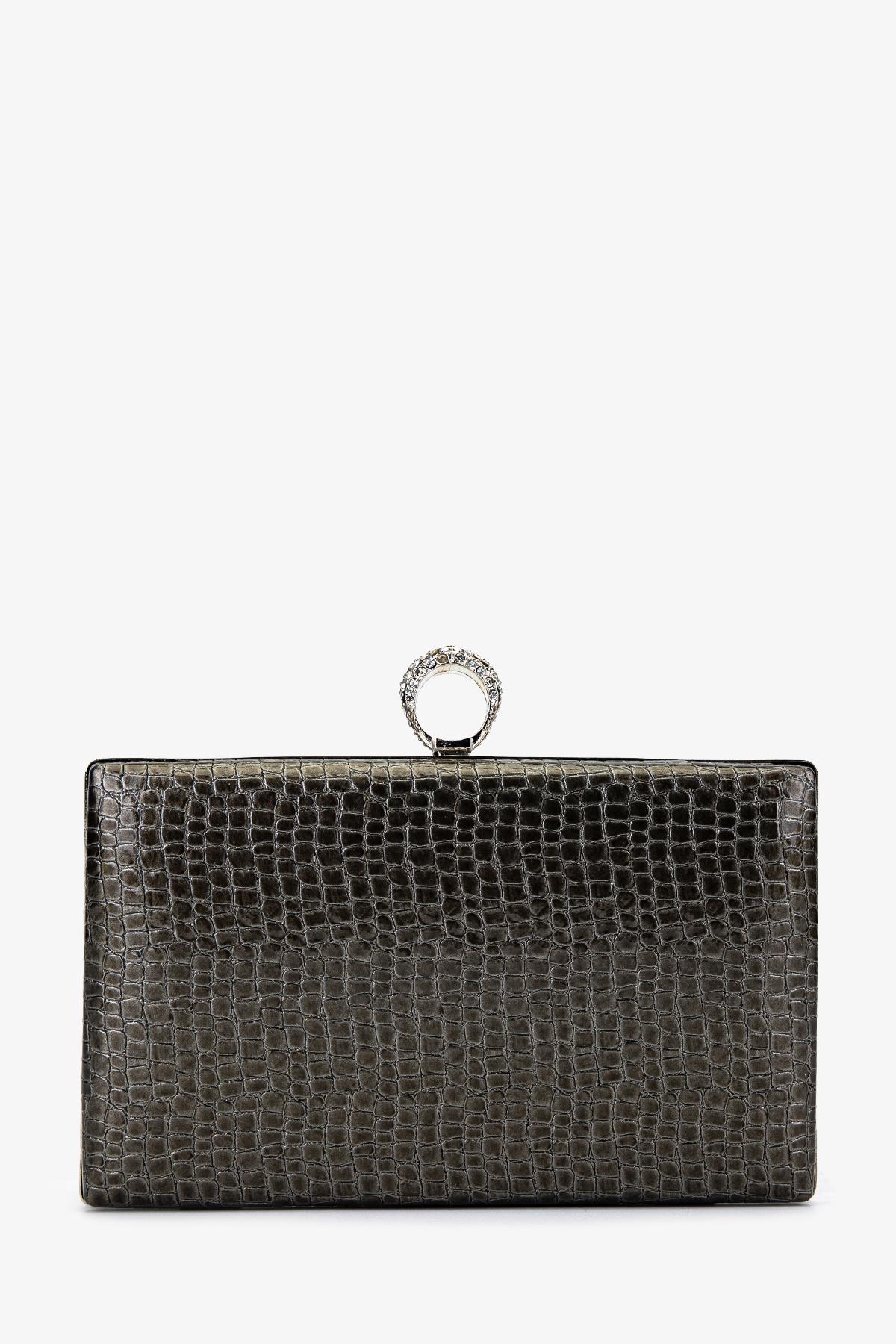 Valmenti Kadın Vegan Gri Abiye Çanta