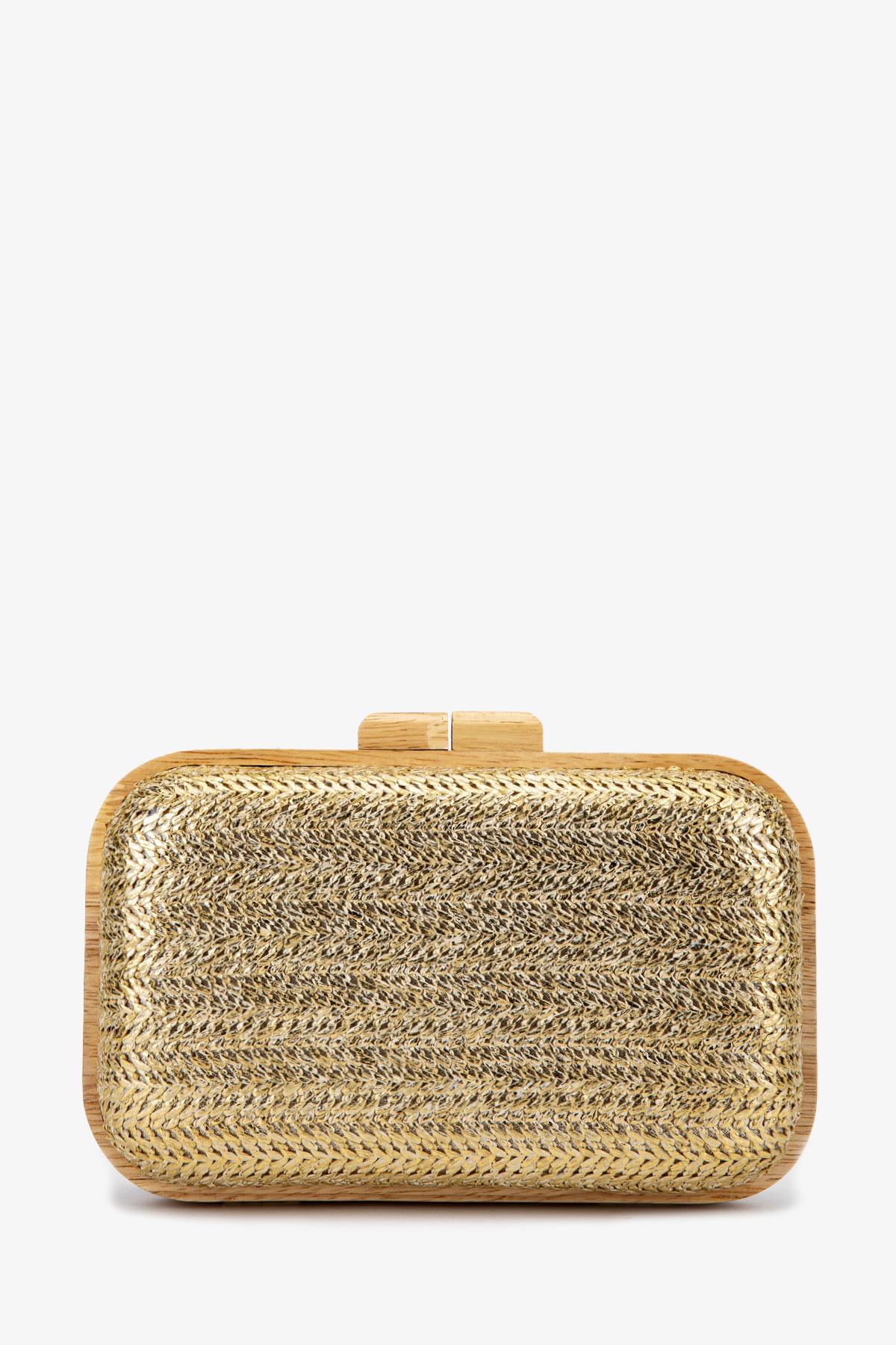 Valmenti Kadın Vegan Gold Abiye Çanta