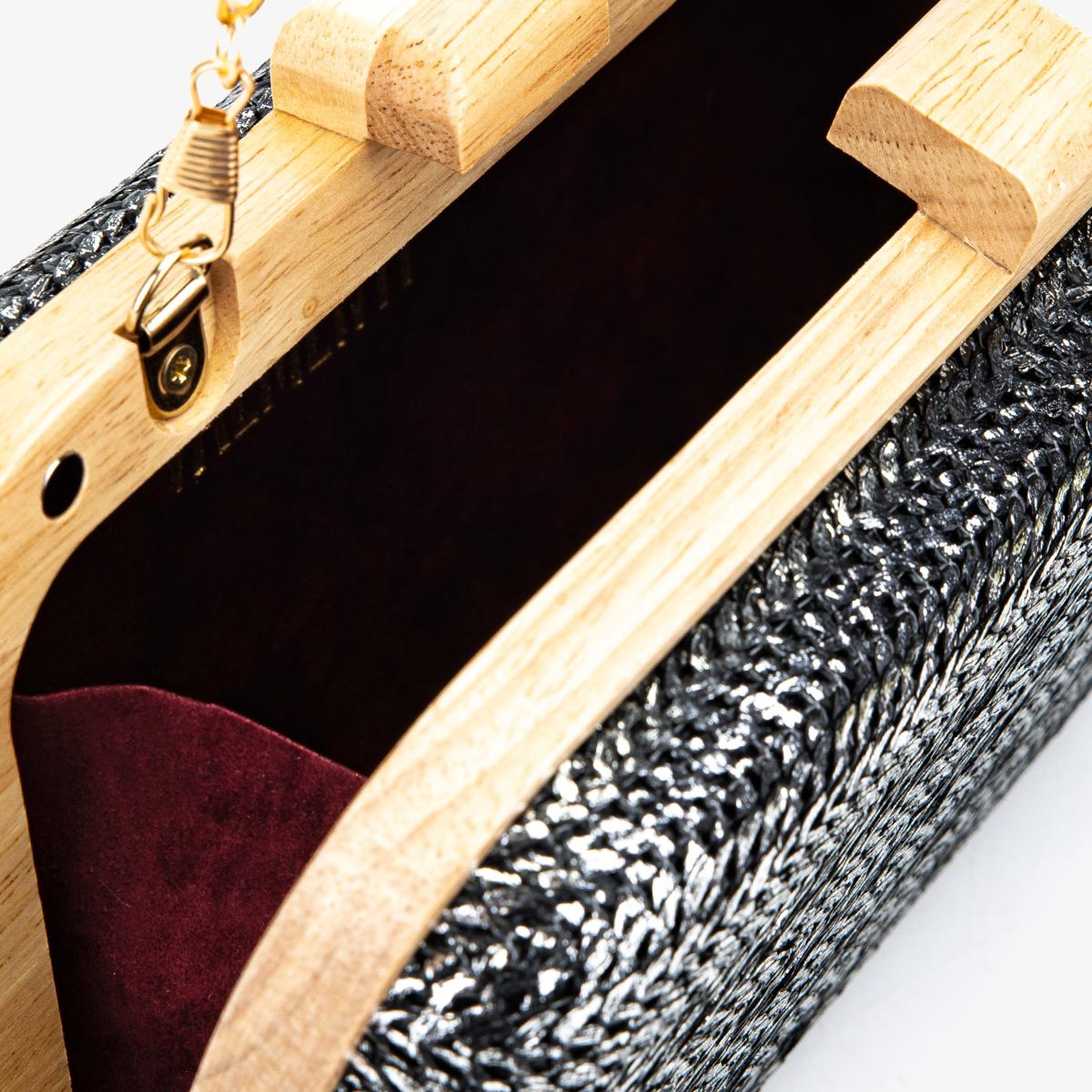 Valmenti Kadın Vegan Siyah Abiye Çanta