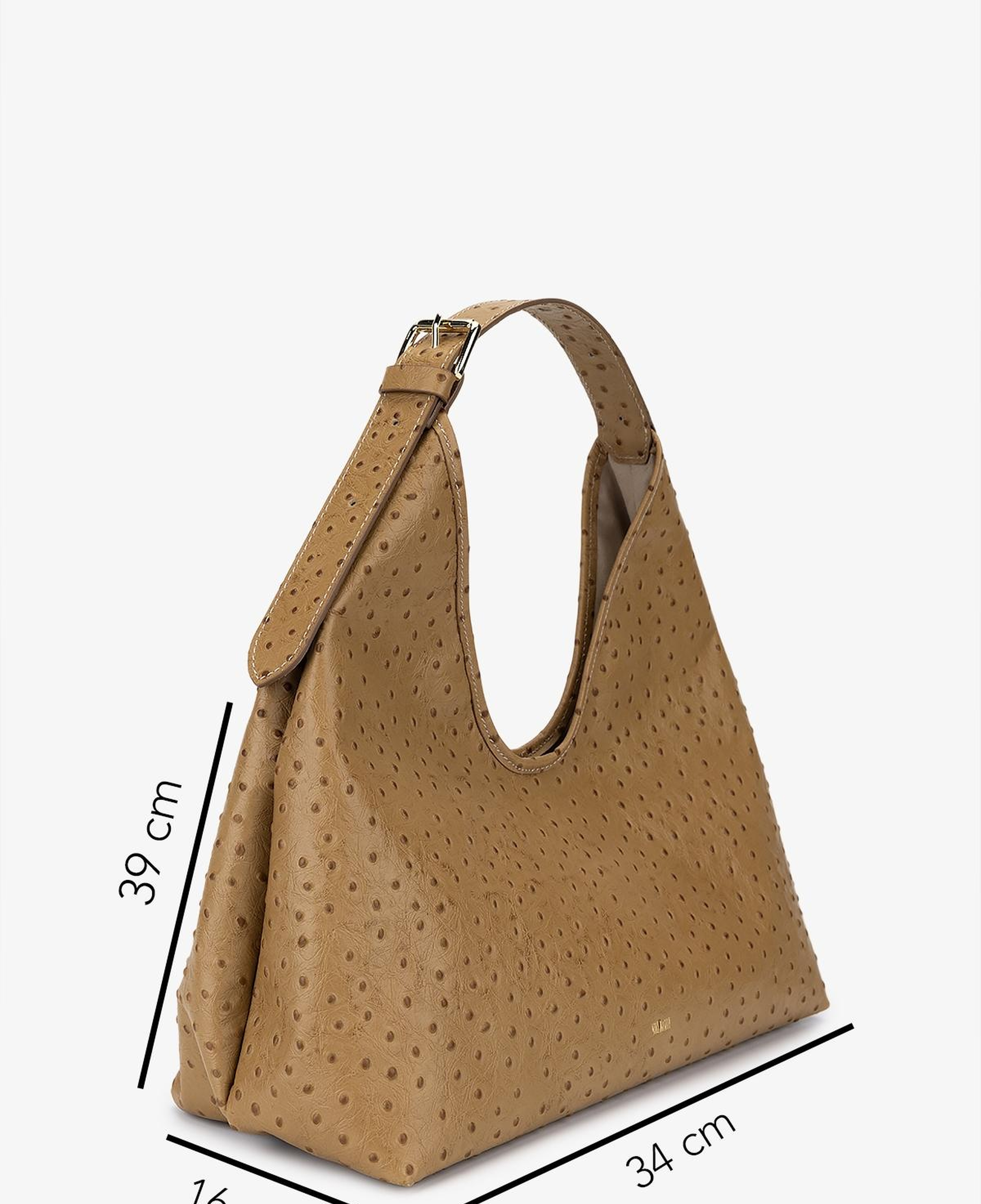 Valmenti Kadın Hakiki Deri Bej Omuz Çanta