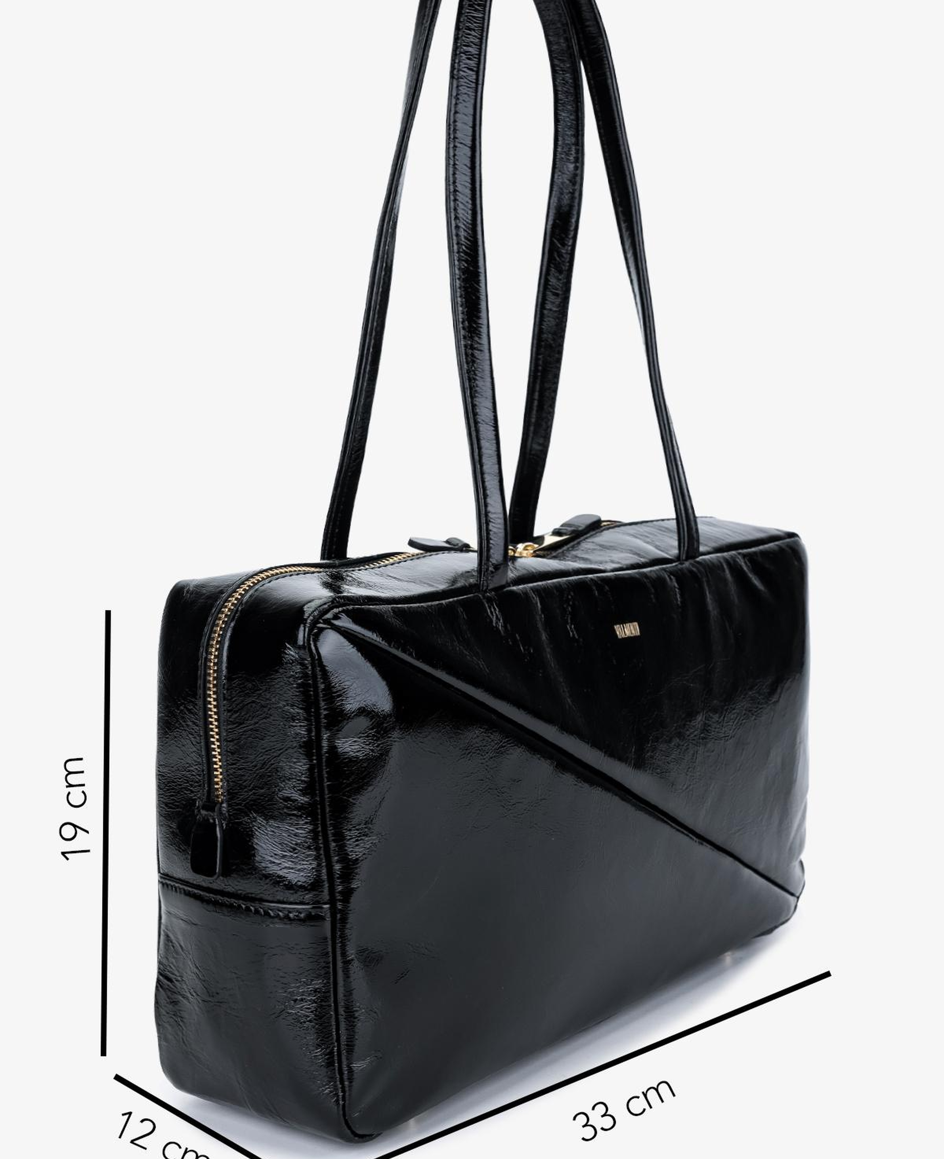 Valmenti Kadın Hakiki Deri Siyah Omuz Çanta