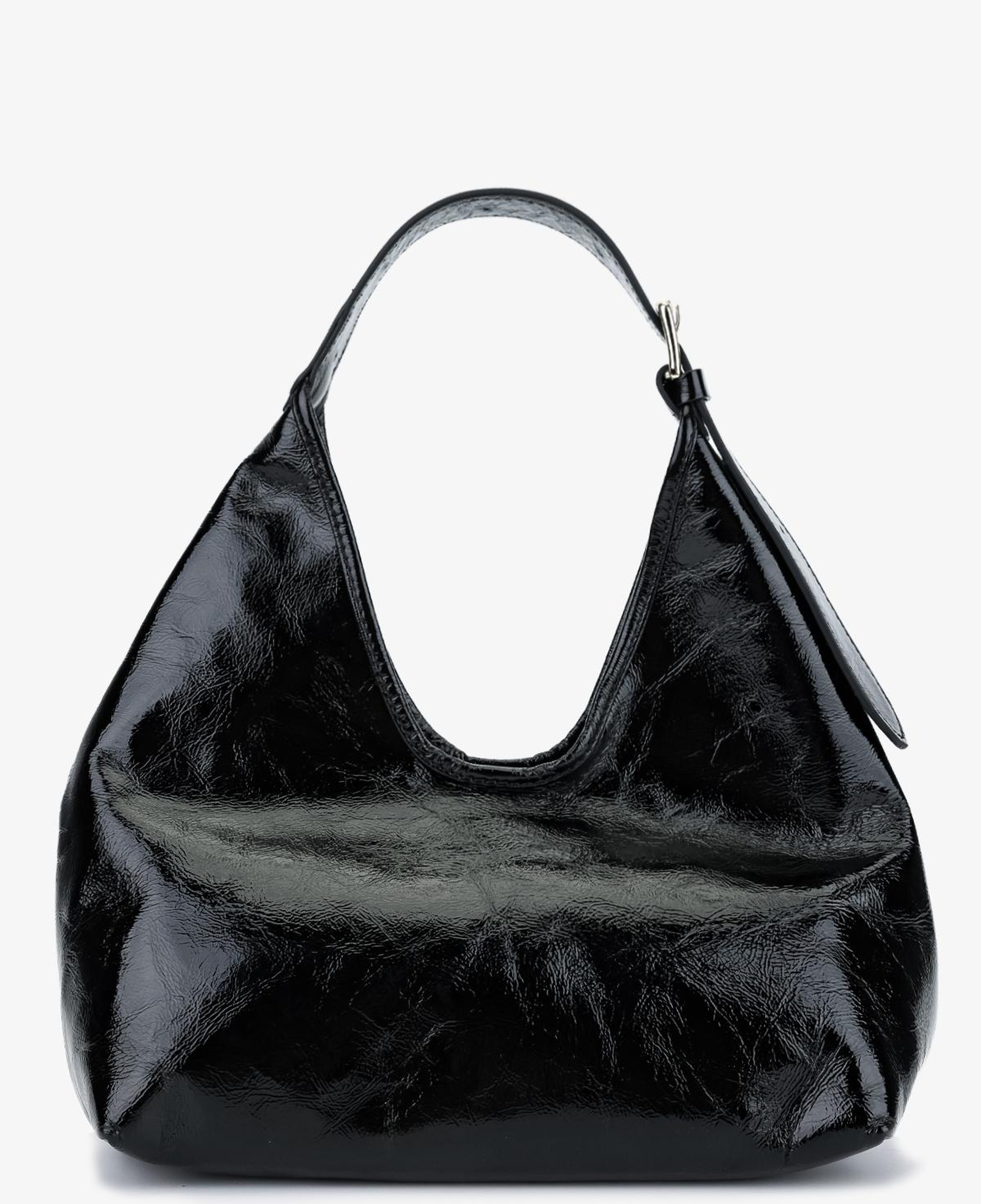 Valmenti Kadın Hakiki Deri Siyah Kol Çantası