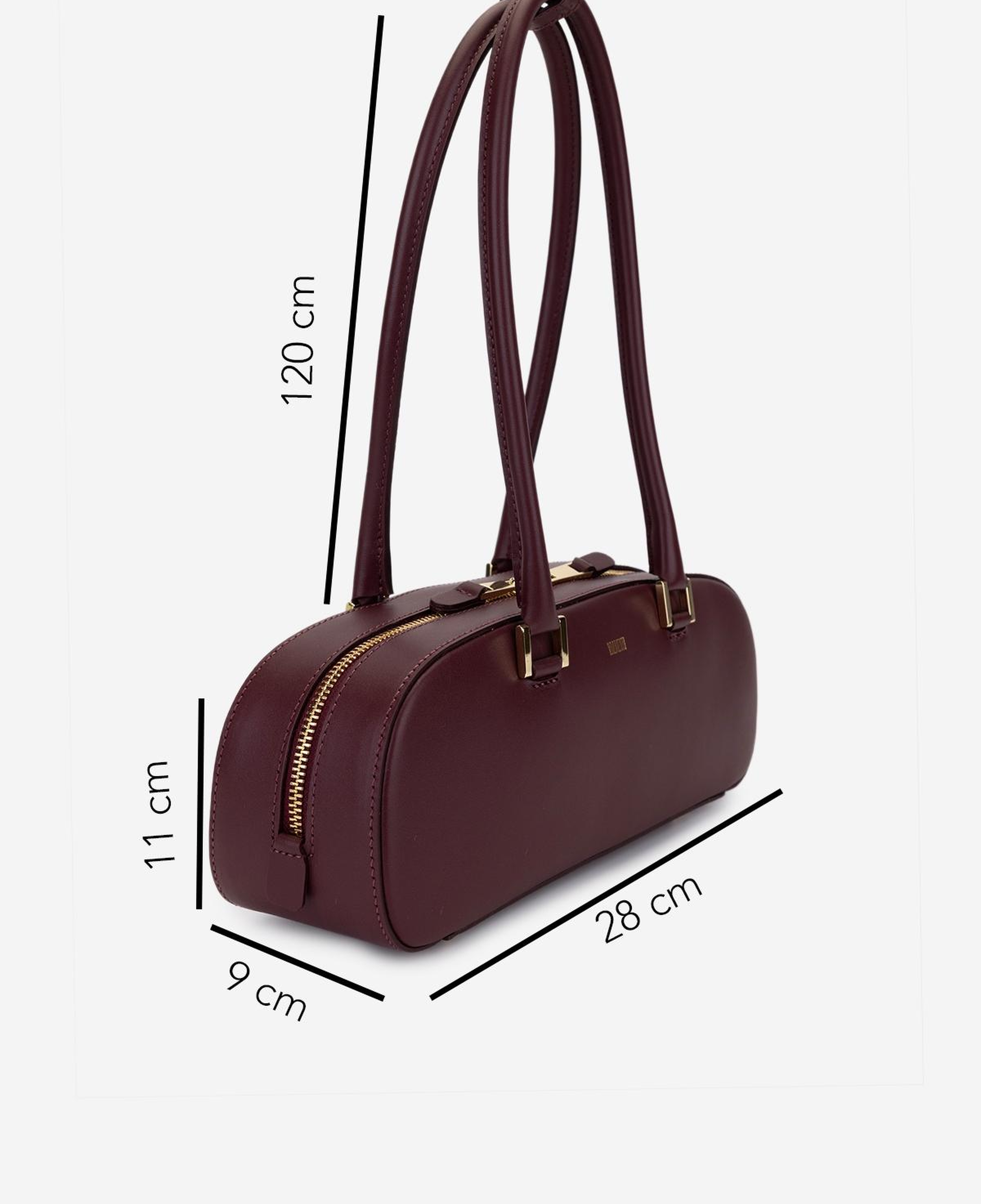 Valmenti Kadın Hakiki Deri Bordo Omuz Çanta