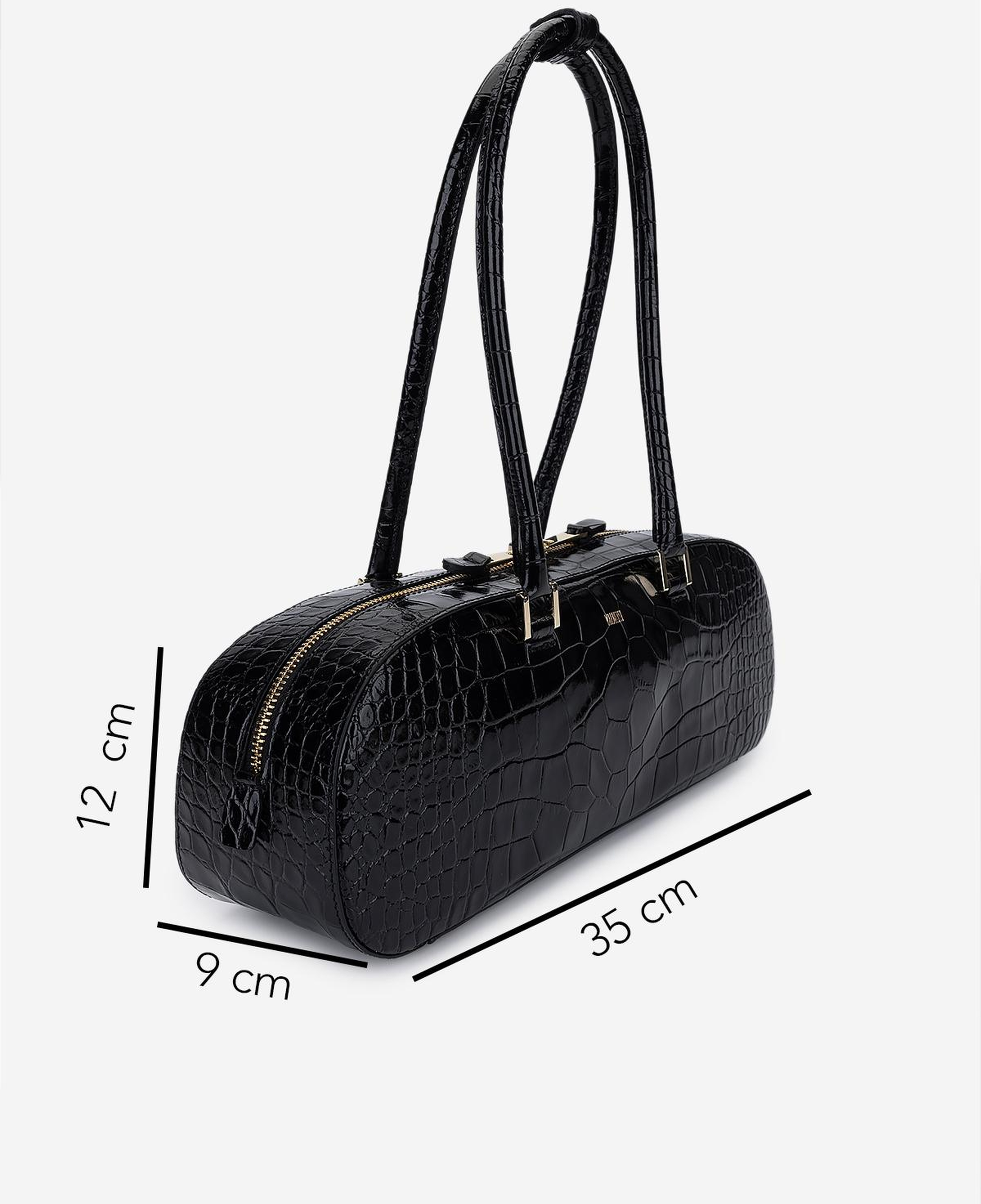 Valmenti Kadın Hakiki Deri Siyah Omuz Çanta