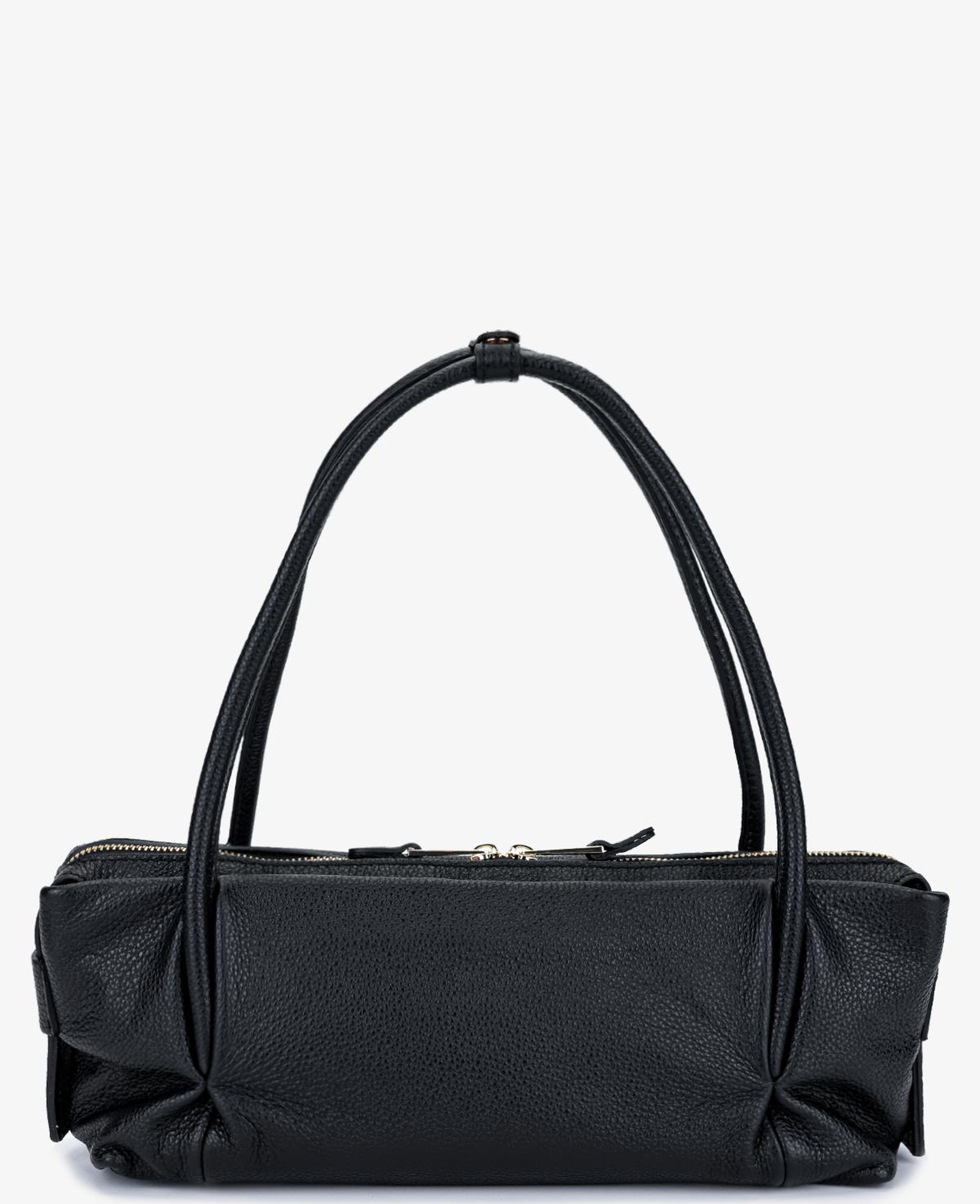 Valmenti Kadın Hakiki Deri Siyah Kol Çantası